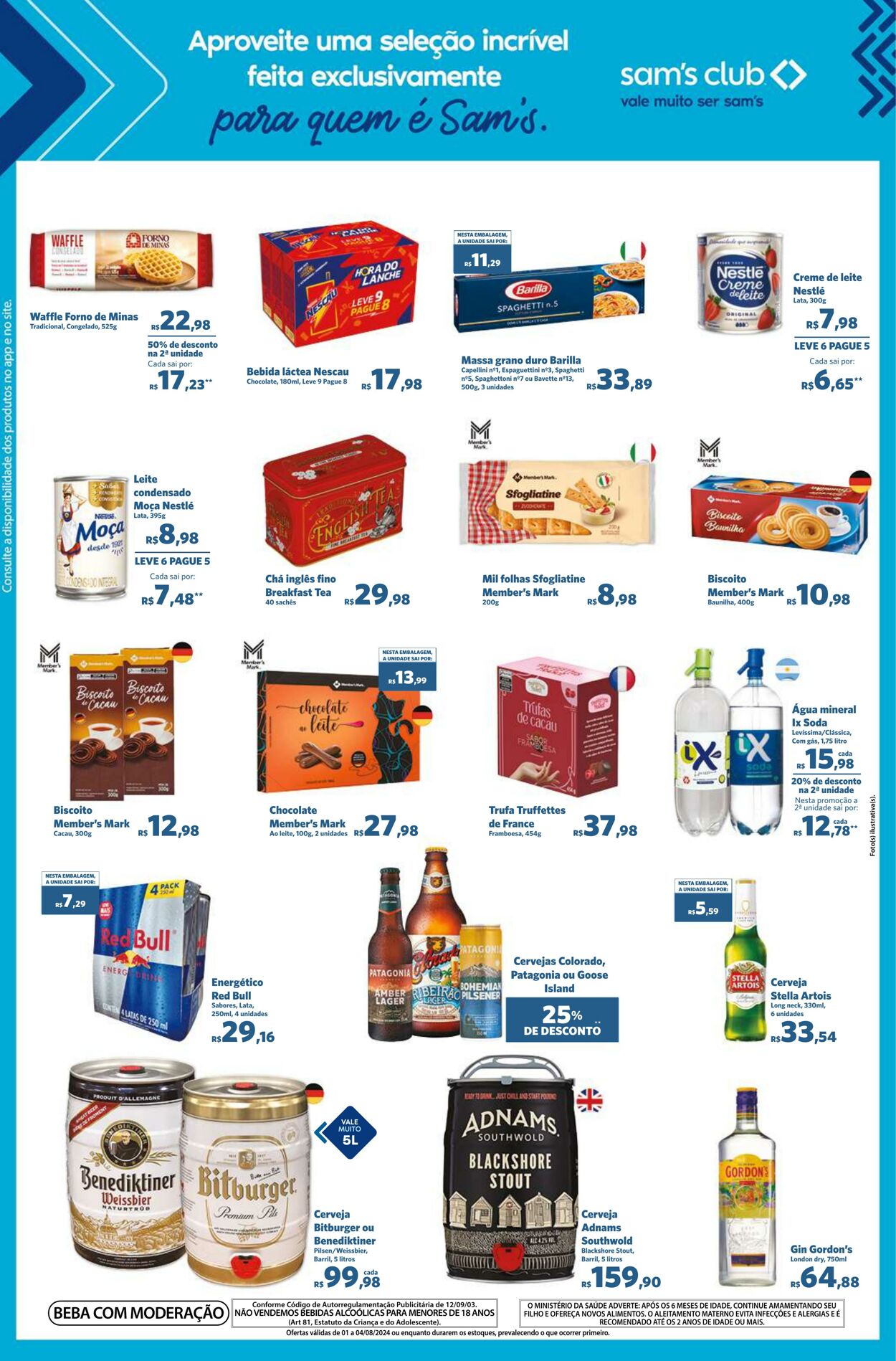 Folheto Sam's Club 01.08.2024 - 04.08.2024