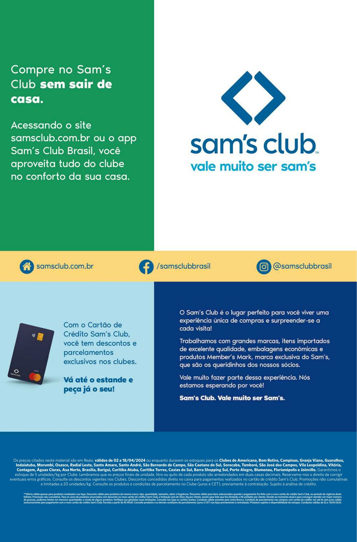 Folheto Sam's Club 02.04.2024 - 18.04.2024