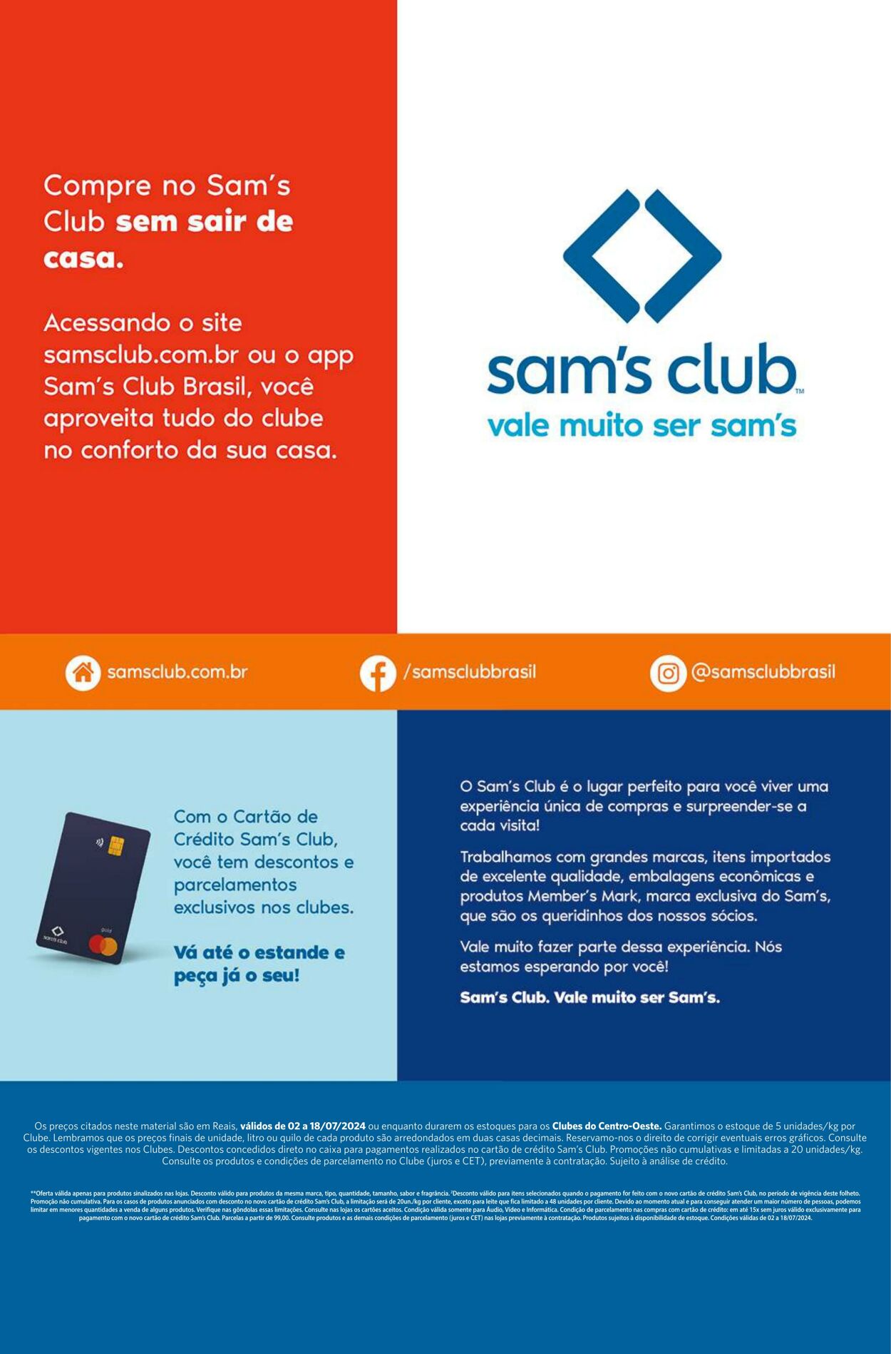 Folheto Sam's Club 02.07.2024 - 18.07.2024