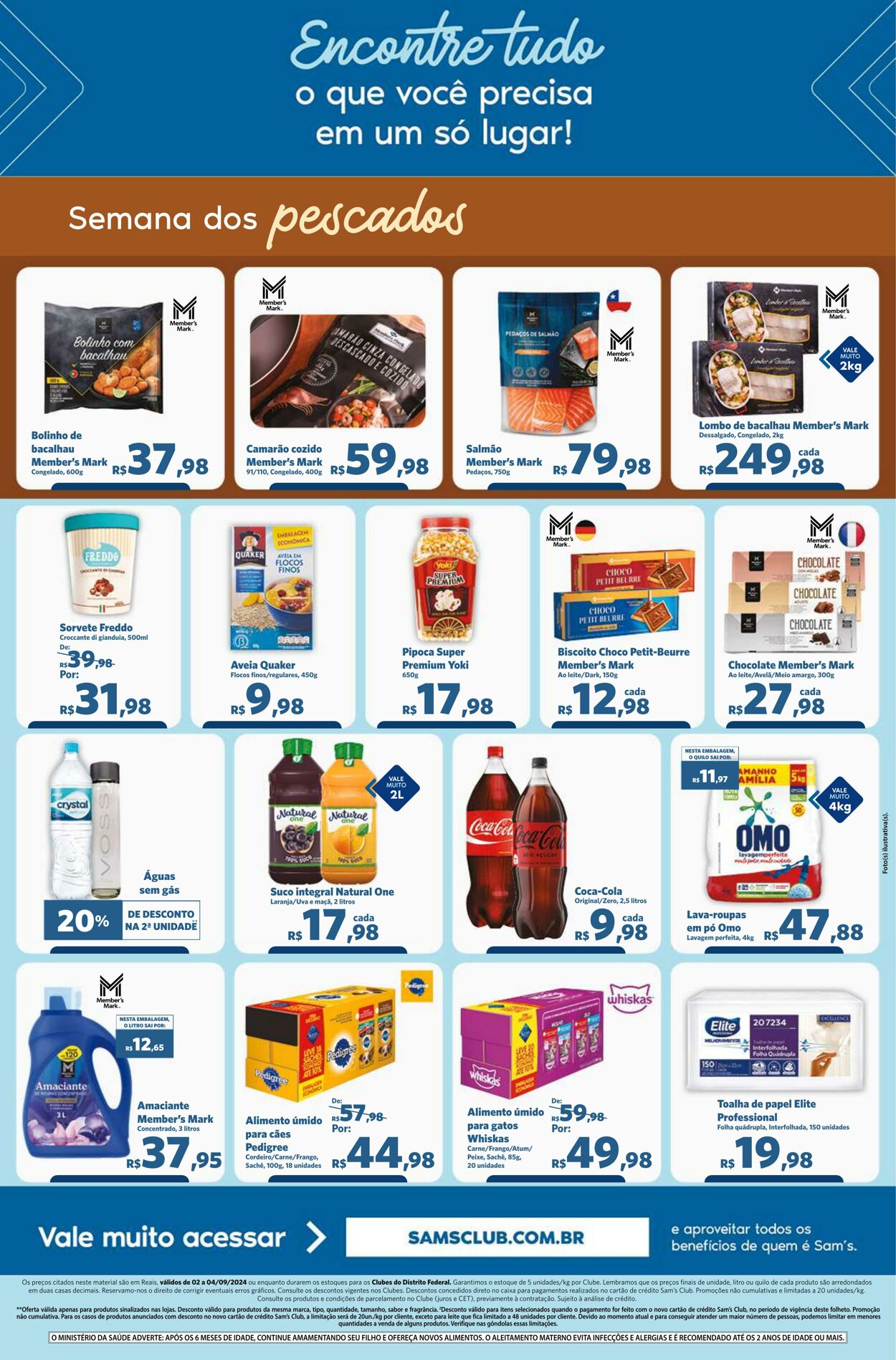 Folheto Sam's Club 02.09.2024 - 04.09.2024