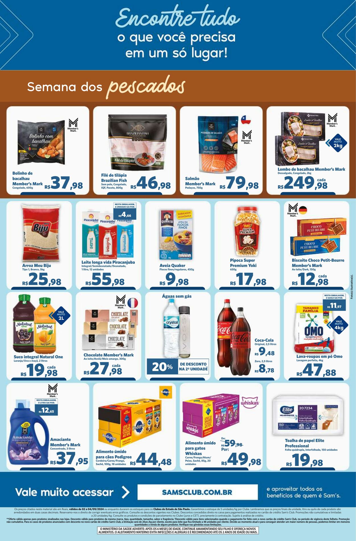 Folheto Sam's Club 02.09.2024 - 04.09.2024