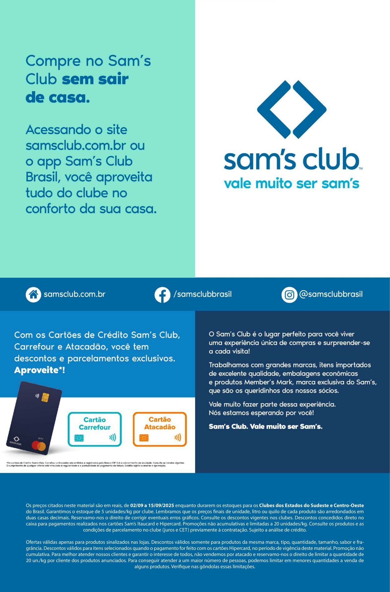 Folheto Sam's Club 02.09.2025 - 15.09.2025