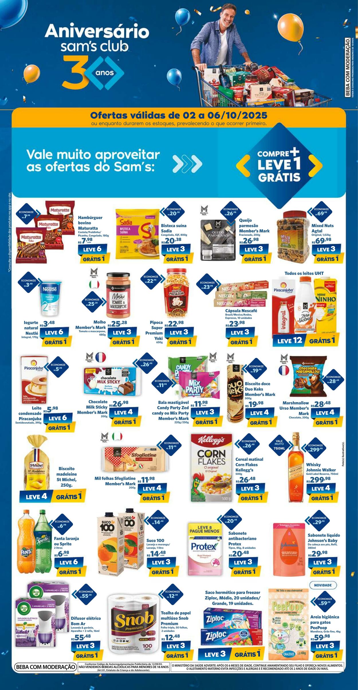 Folheto Sam's Club 02.10.2025 - 06.10.2025