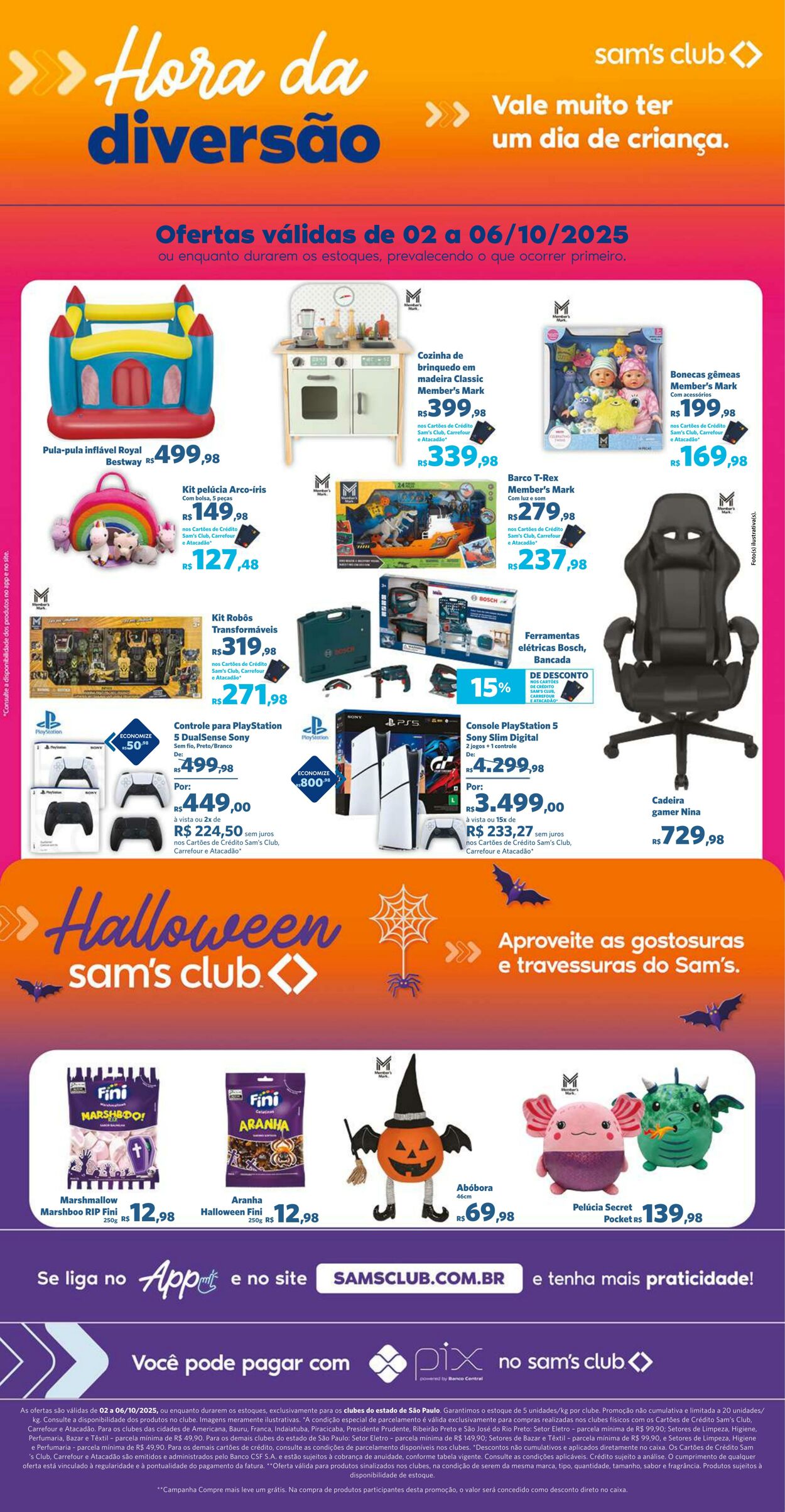Folheto Sam's Club 02.10.2025 - 06.10.2025