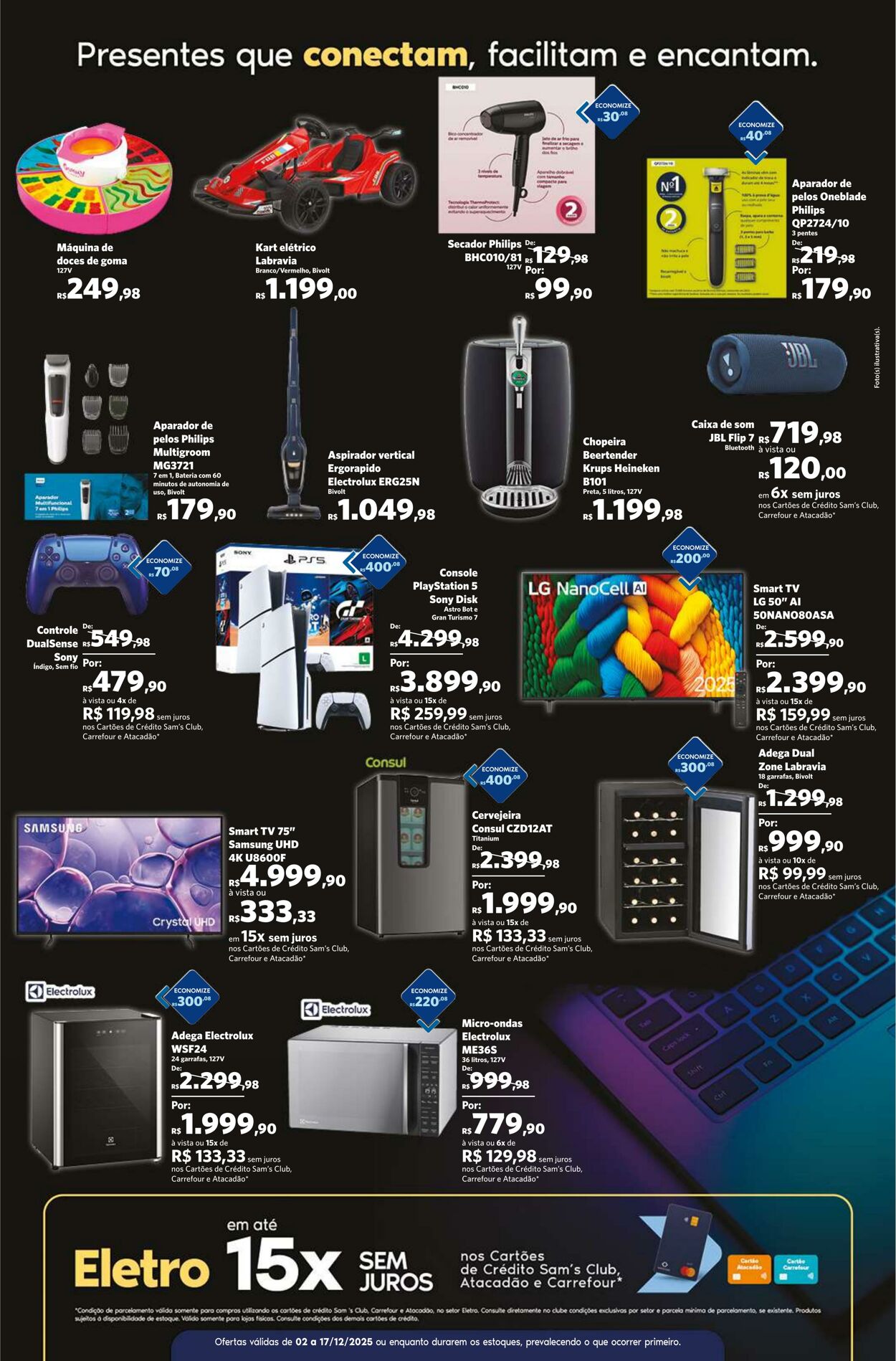 Folheto Sam's Club 02.12.2025 - 17.12.2025