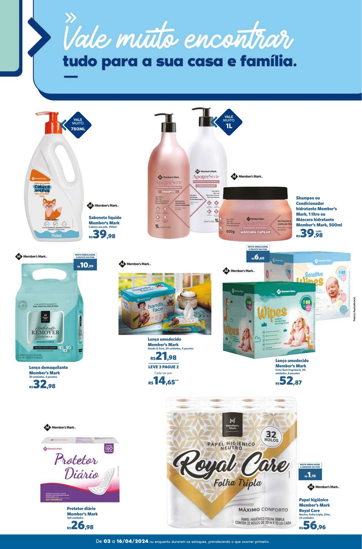 Folheto Sam's Club 03.04.2024 - 16.04.2024