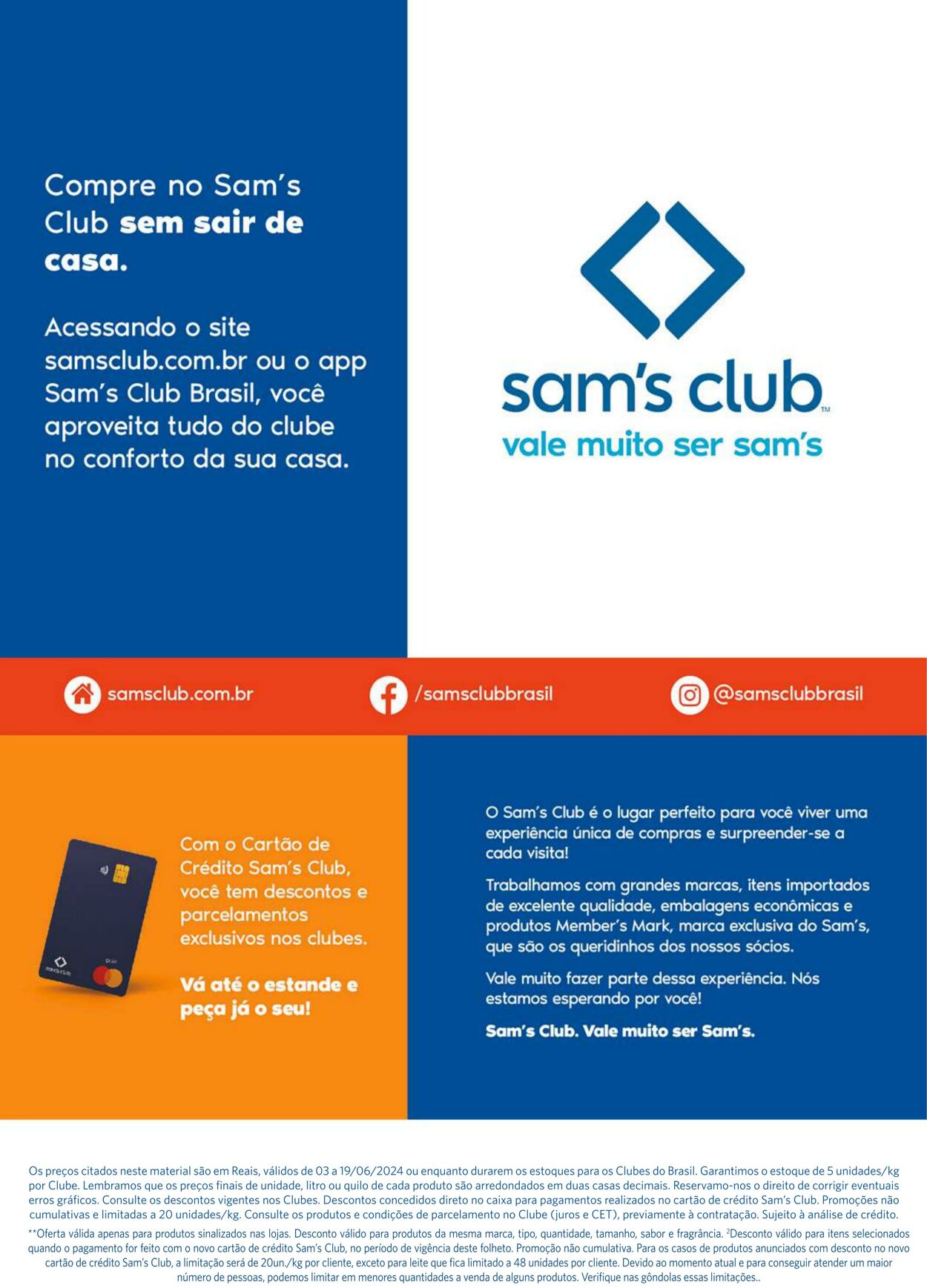 Folheto Sam's Club 03.06.2024 - 19.06.2024