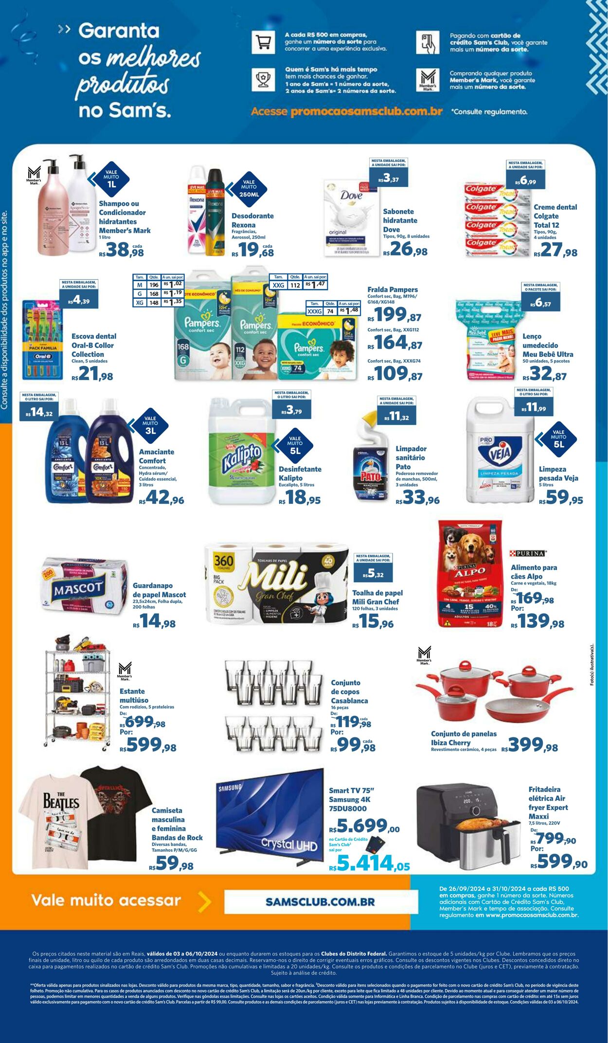 Folheto Sam's Club 03.10.2024 - 06.10.2024