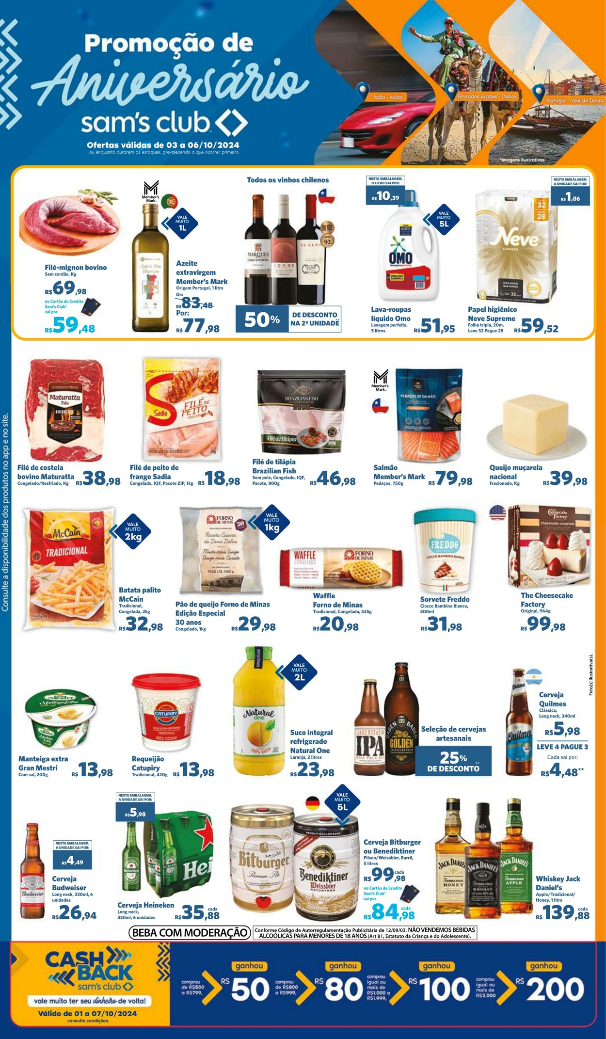 Folheto Sam's Club - Ofertas válidas de 03/10/2024 até 06/10/2024 3 out, 2024 - 6 out, 2024