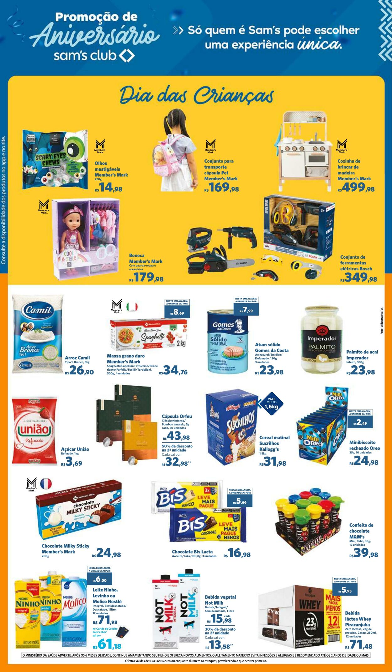 Folheto Sam's Club 03.10.2024 - 06.10.2024