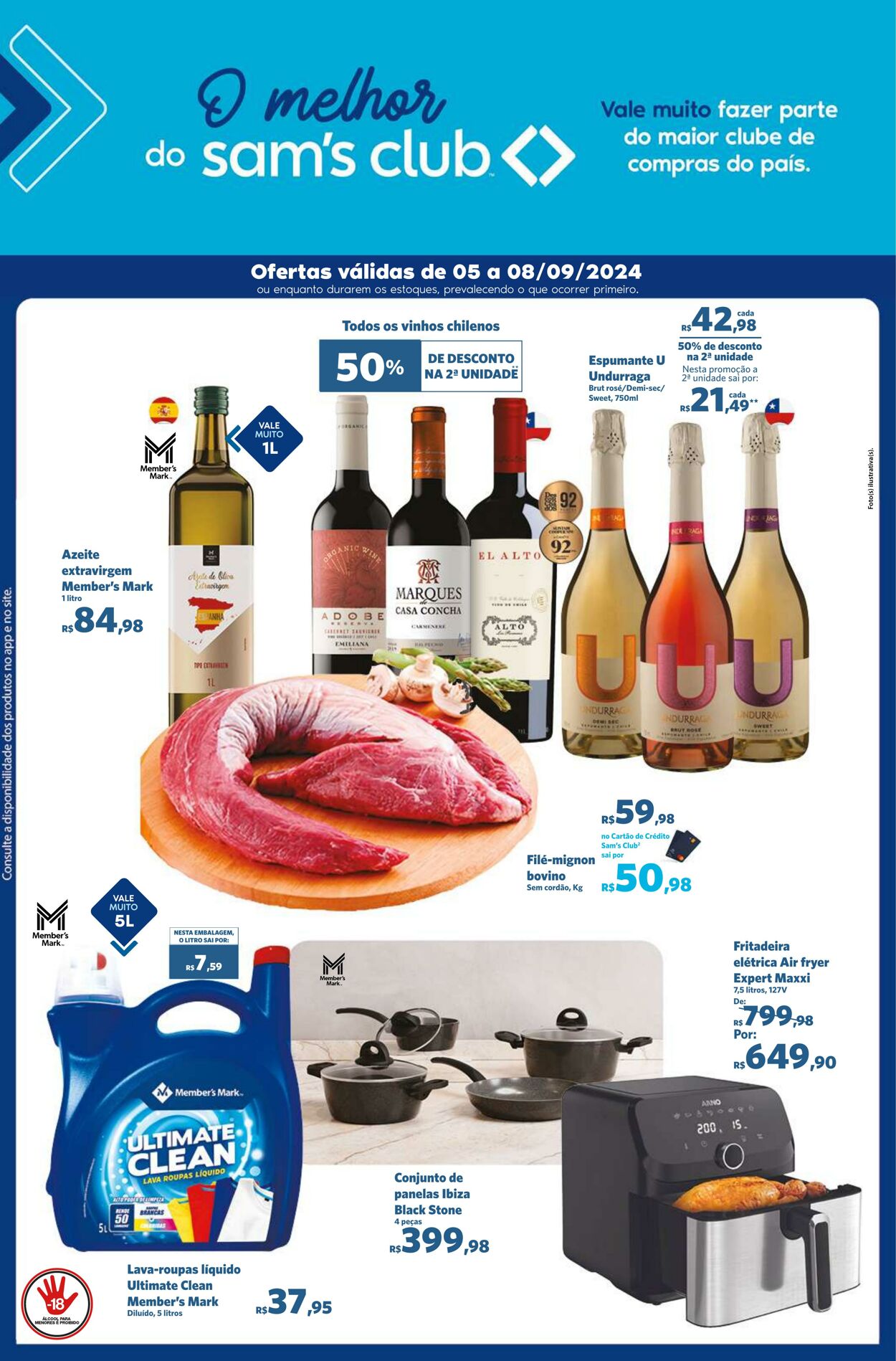 Folheto Sam's Club 05.09.2024 - 08.09.2024