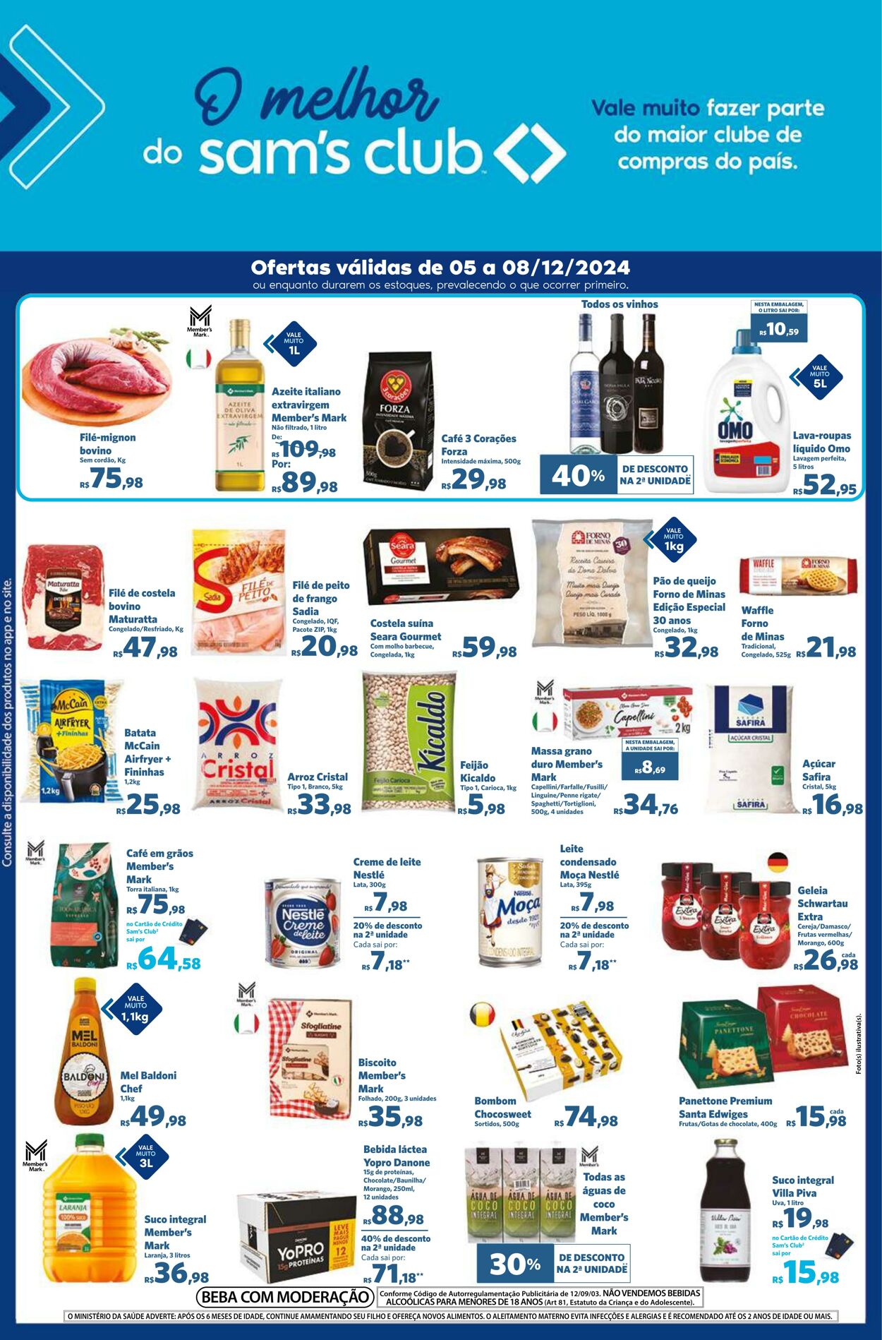 Folheto Sam's Club 05.12.2024 - 08.12.2024