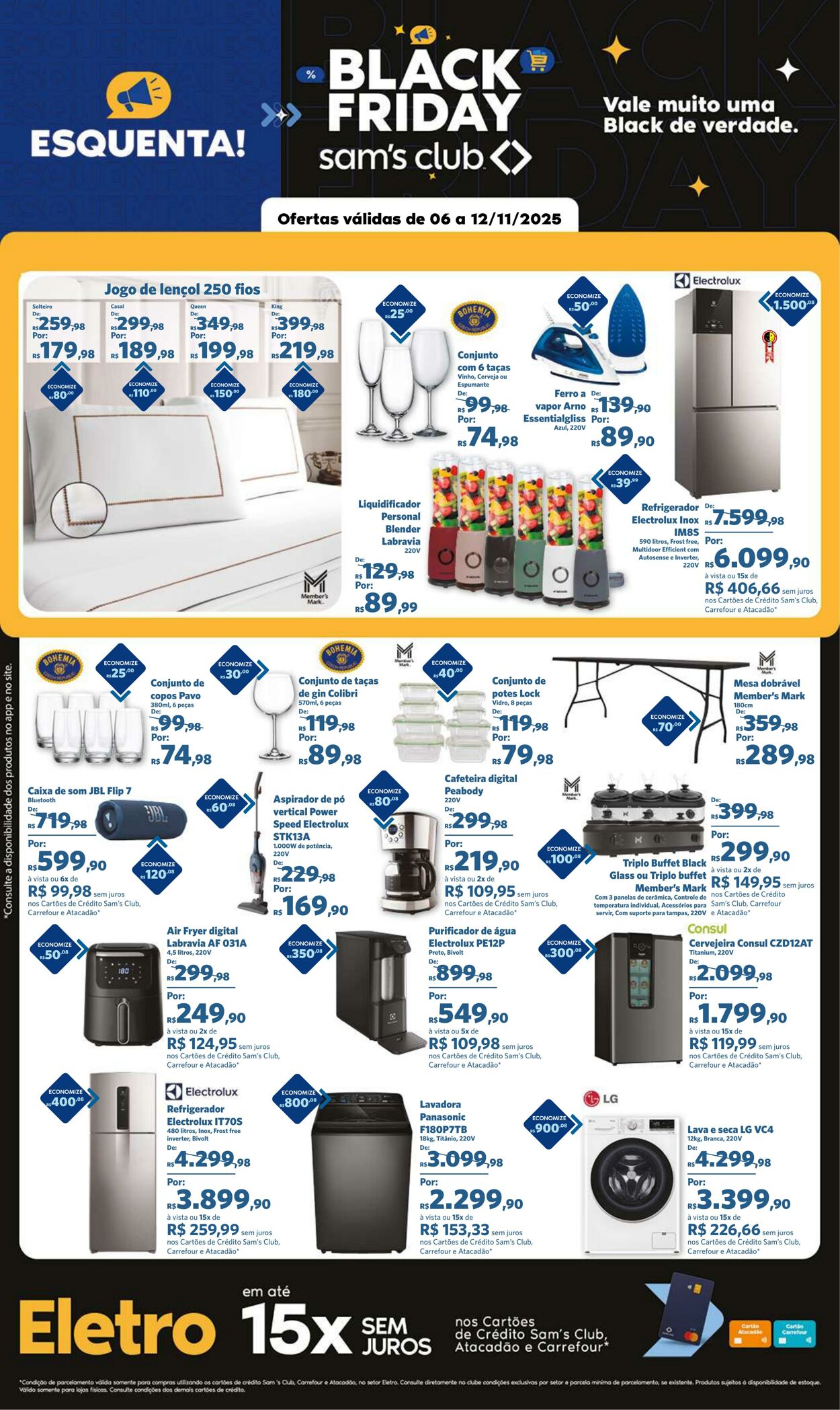 Folheto Sam's Club 06.11.2025 - 12.11.2025