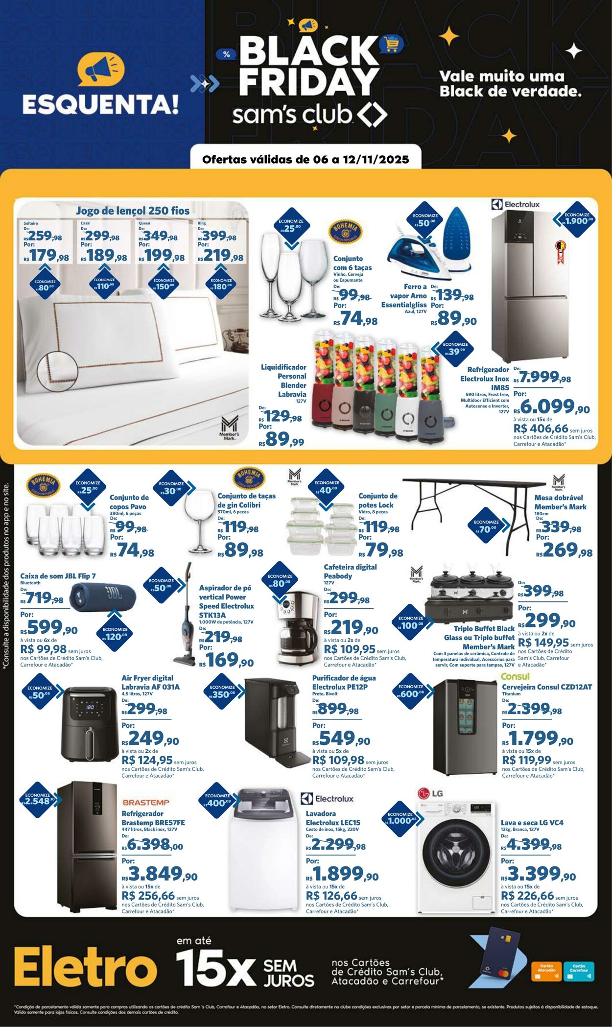 Folheto Sam's Club 06.11.2025 - 12.11.2025