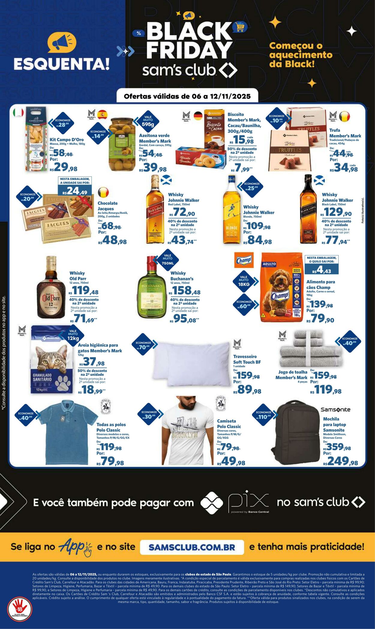 Folheto Sam's Club 06.11.2025 - 12.11.2025