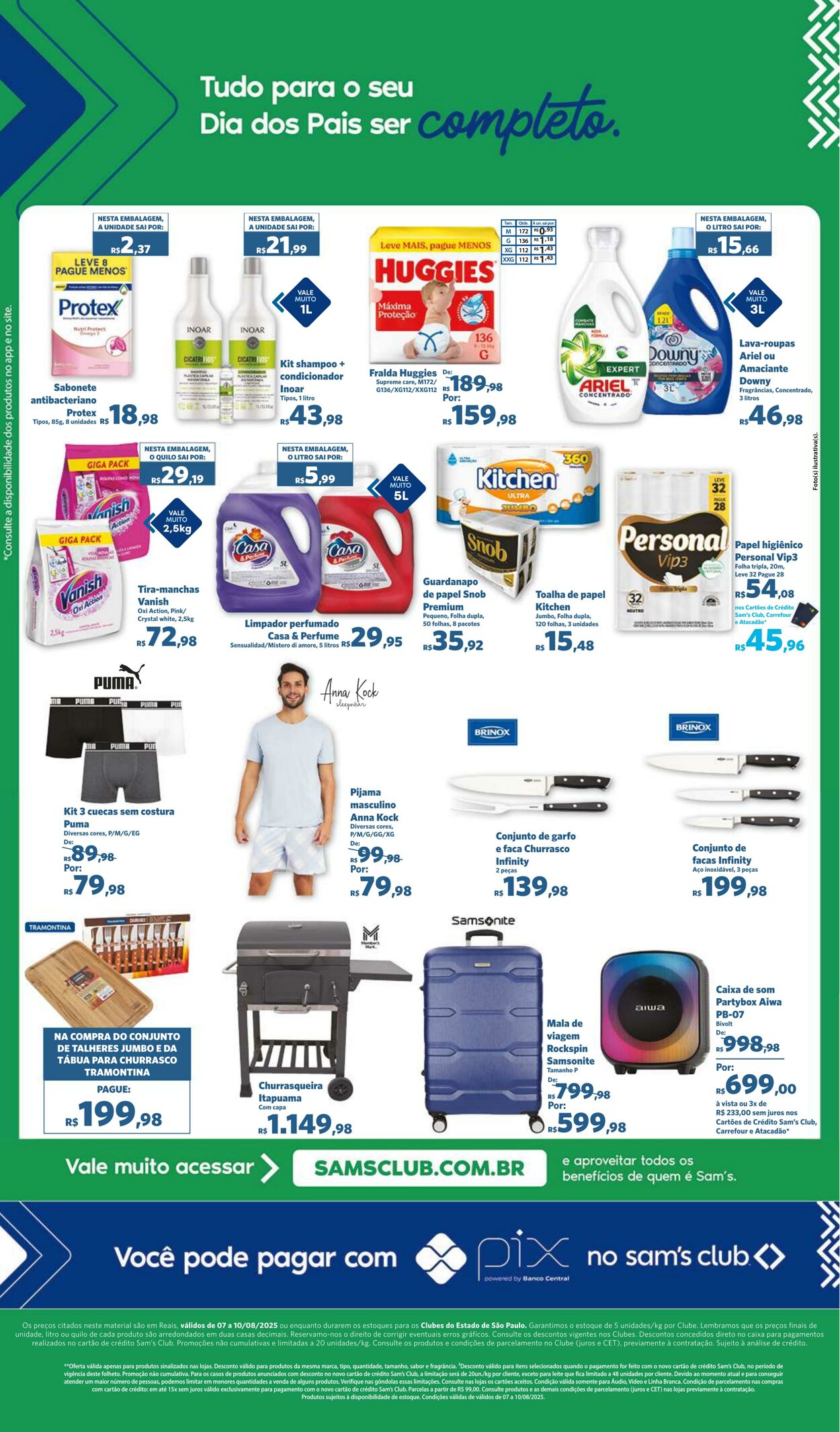 Folheto Sam's Club 07.08.2025 - 10.08.2025