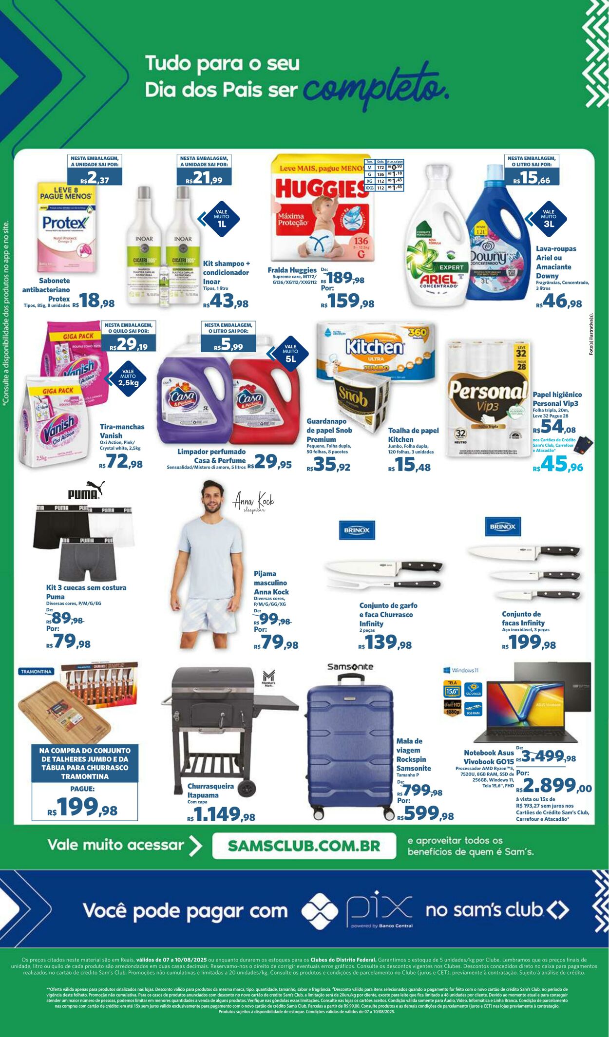 Folheto Sam's Club 07.08.2025 - 10.08.2025