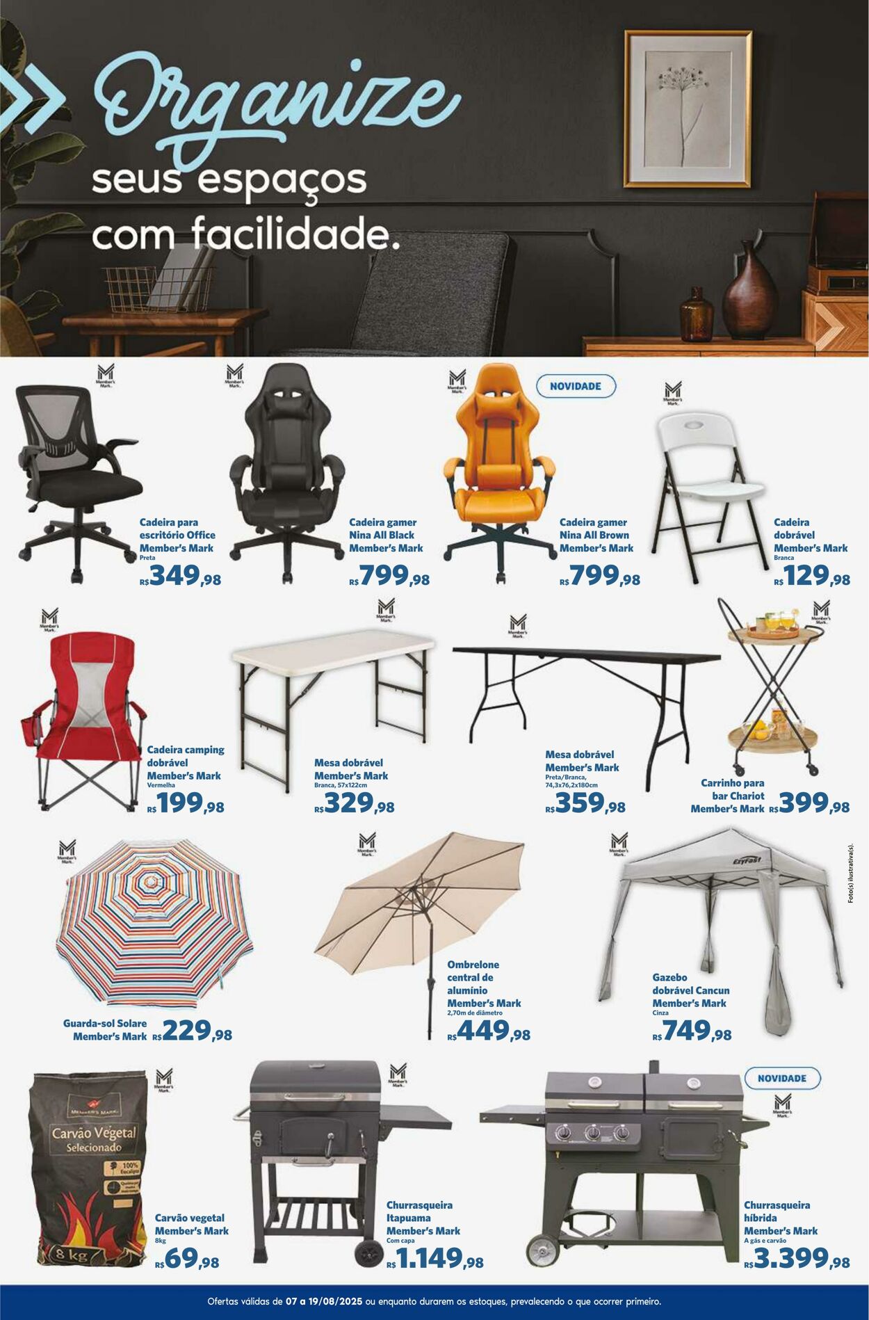 Folheto Sam's Club 07.08.2025 - 19.08.2025