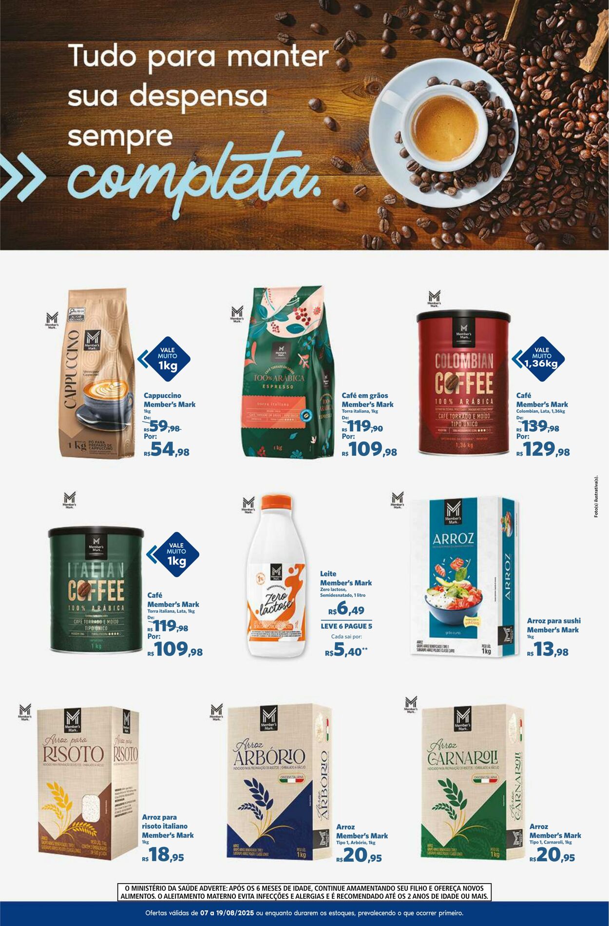 Folheto Sam's Club 07.08.2025 - 19.08.2025