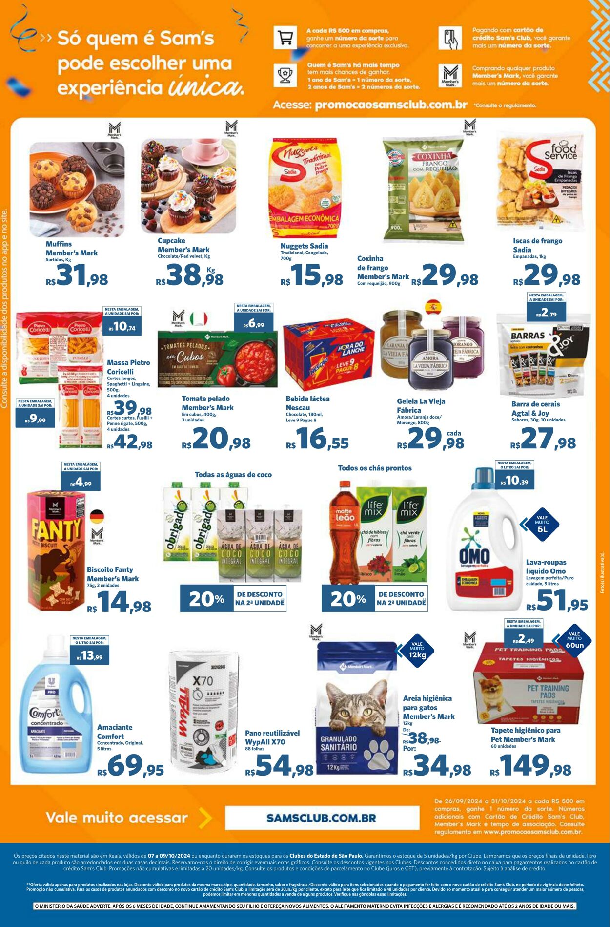 Folheto Sam's Club 07.10.2024 - 09.10.2024