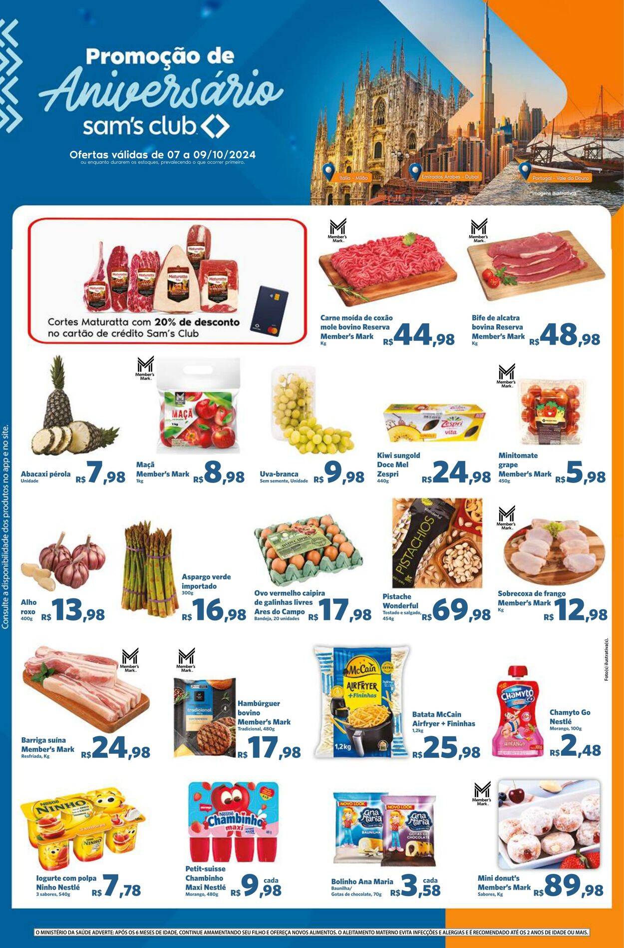 Folheto Sam's Club - Ofertas válidas de 07/10/2024 até 09/10/2024 7 out, 2024 - 9 out, 2024