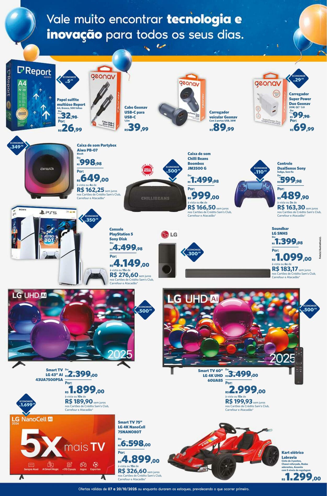 Folheto Sam's Club 07.10.2025 - 20.10.2025