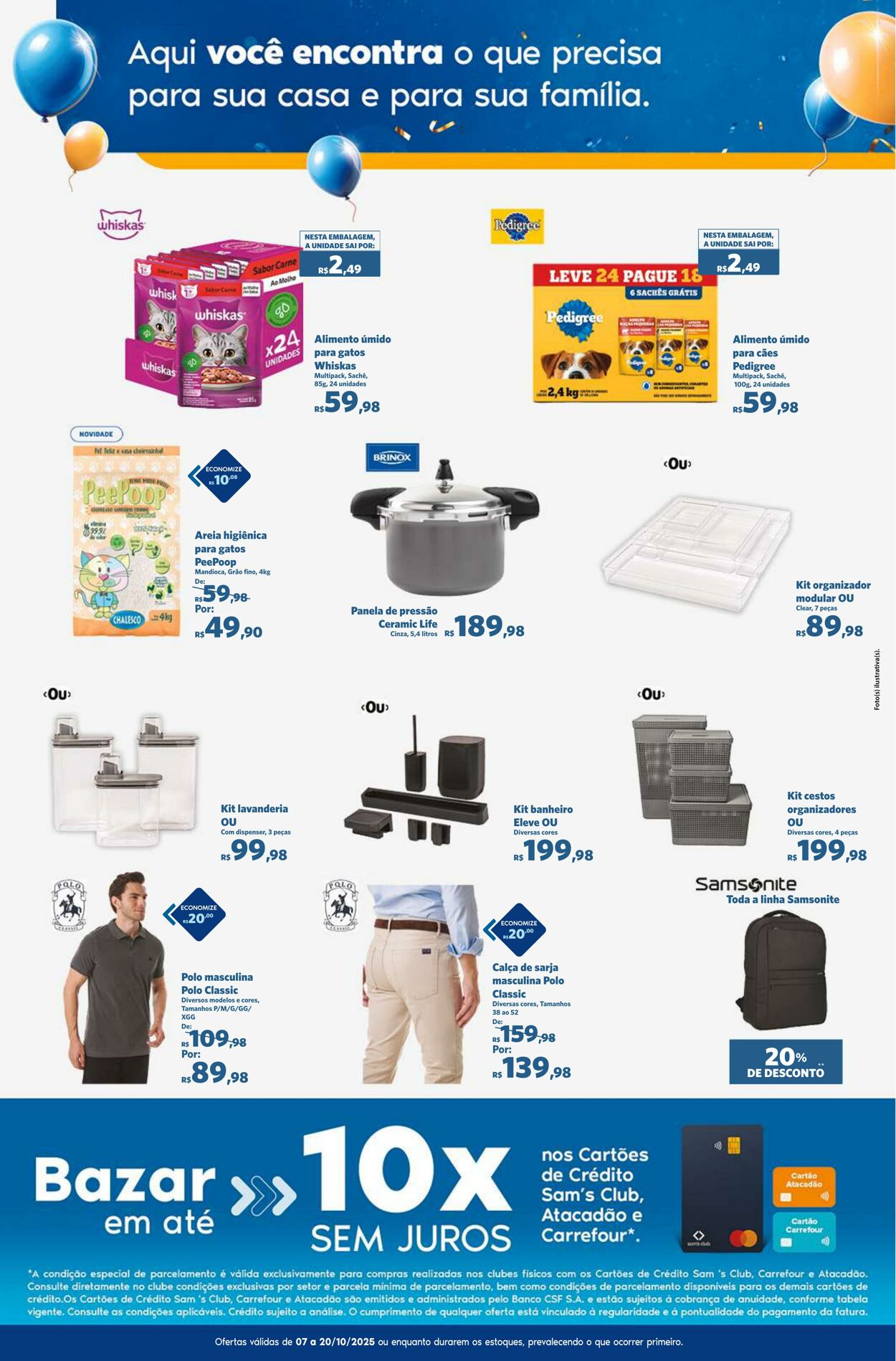 Folheto Sam's Club 07.10.2025 - 20.10.2025