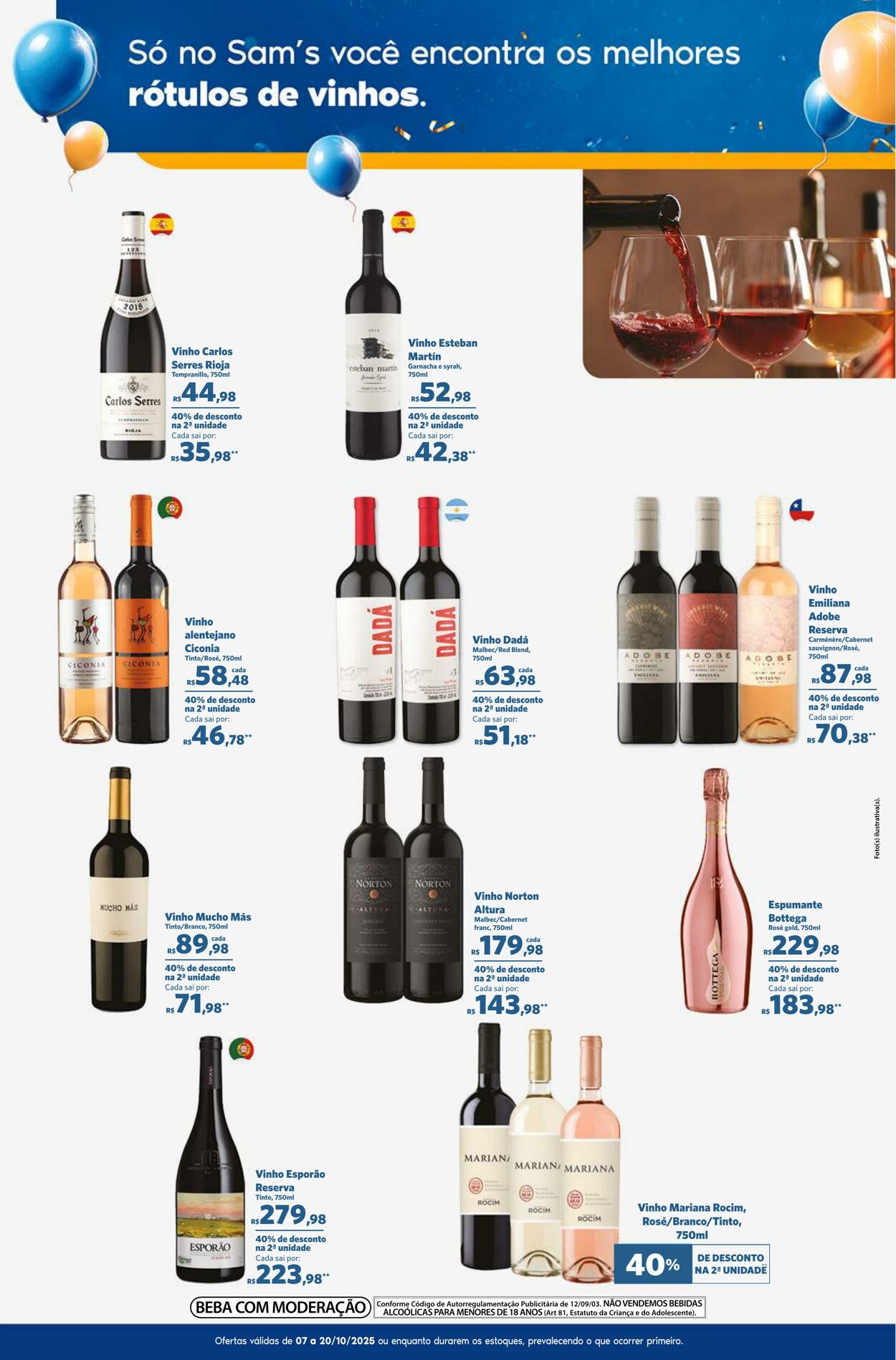 Folheto Sam's Club 07.10.2025 - 20.10.2025