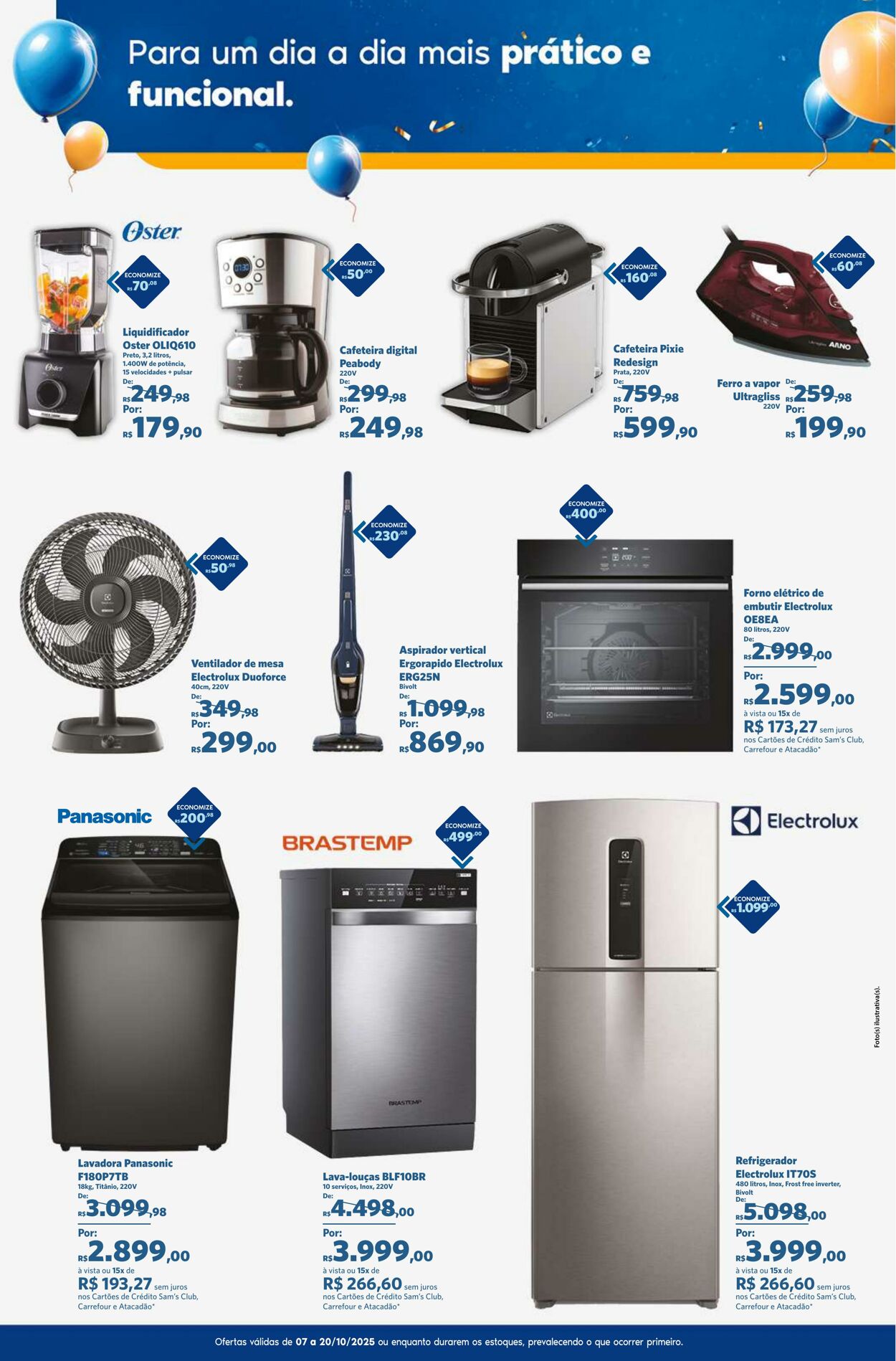 Folheto Sam's Club 07.10.2025 - 20.10.2025