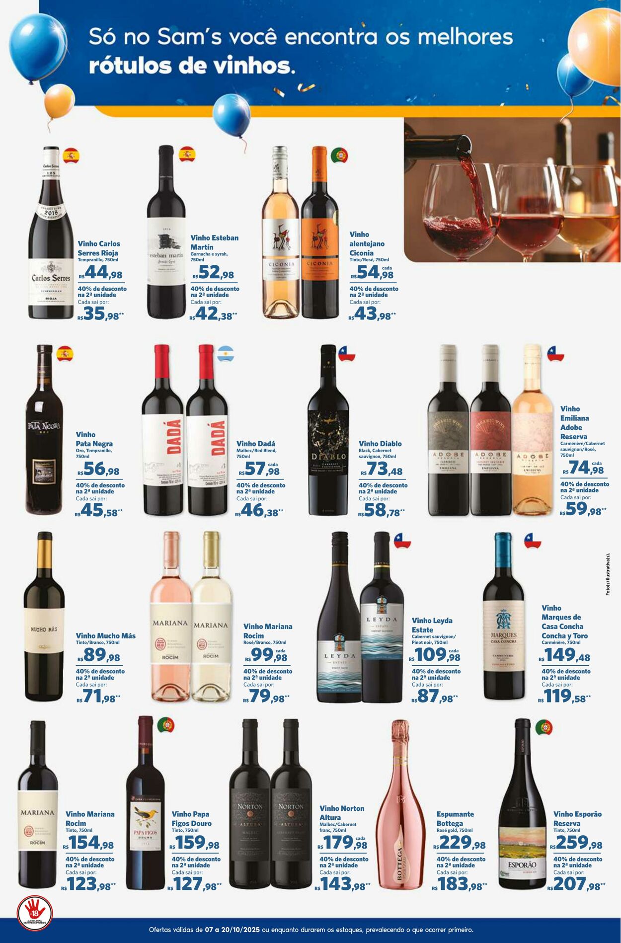 Folheto Sam's Club 07.10.2025 - 20.10.2025