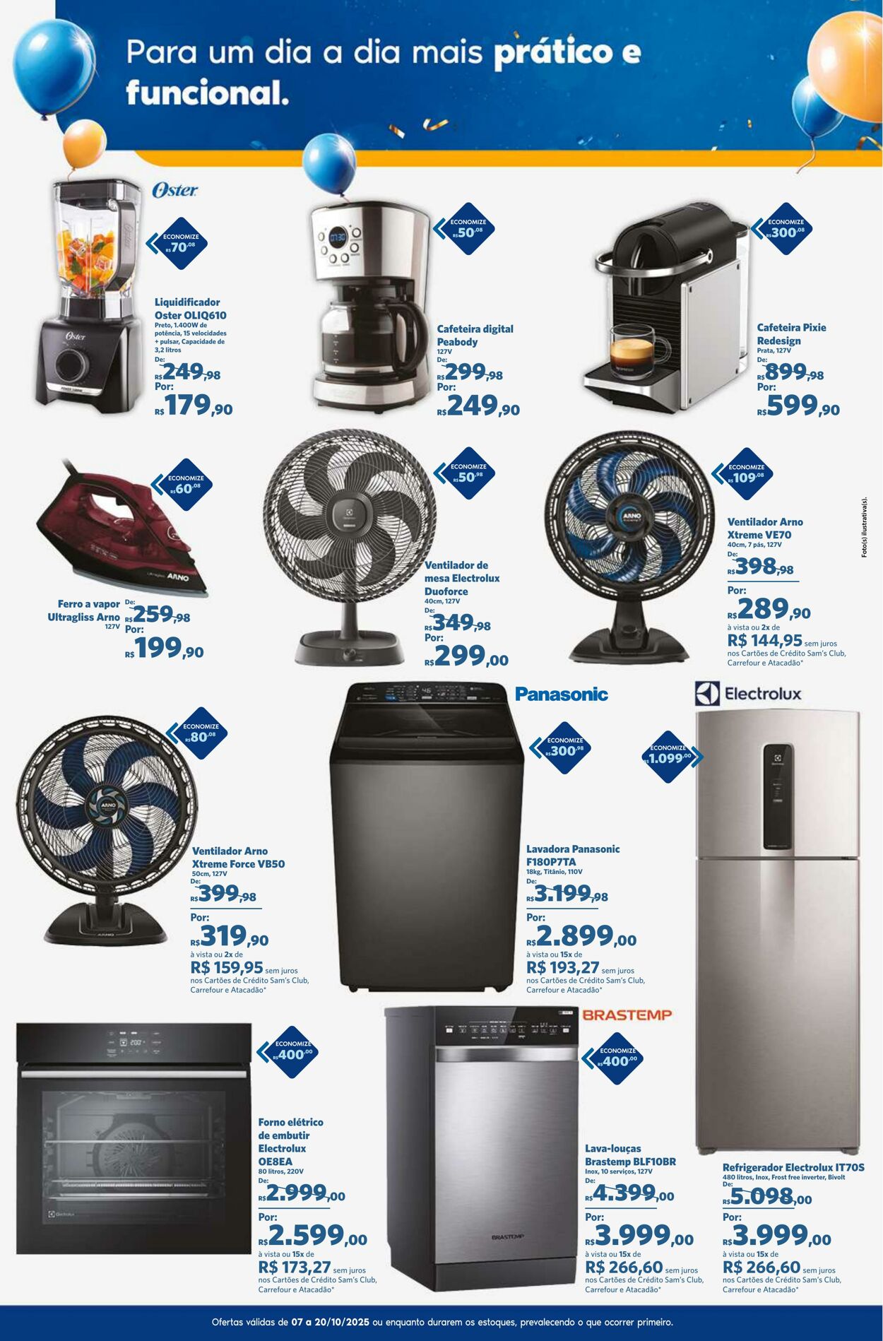 Folheto Sam's Club 07.10.2025 - 20.10.2025