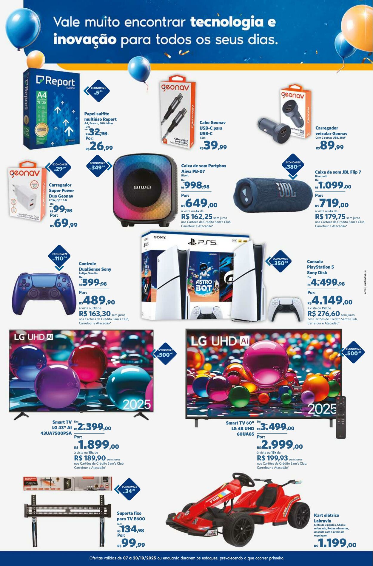 Folheto Sam's Club 07.10.2025 - 20.10.2025