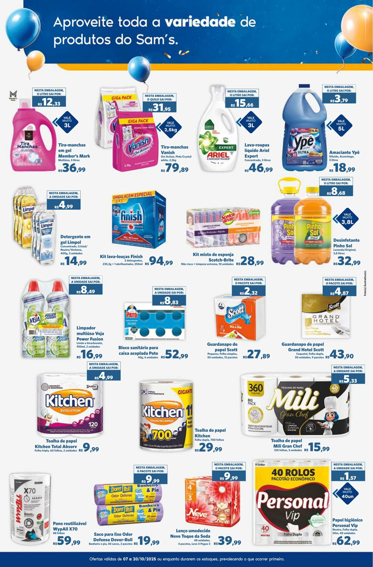 Folheto Sam's Club 07.10.2025 - 20.10.2025