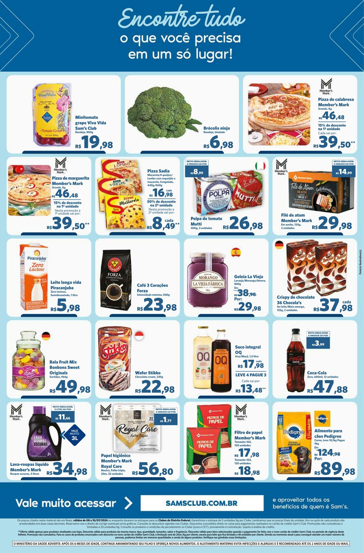 Folheto Sam's Club 08.07.2024 - 10.07.2024