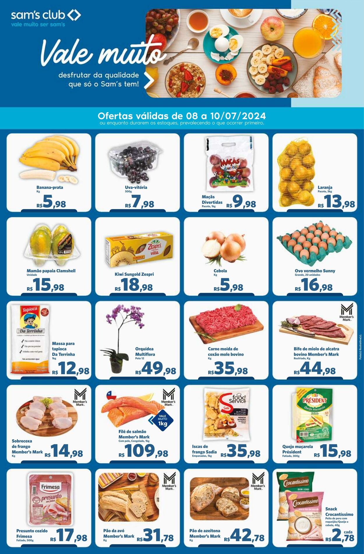 Folheto Sam's Club 08.07.2024 - 10.07.2024