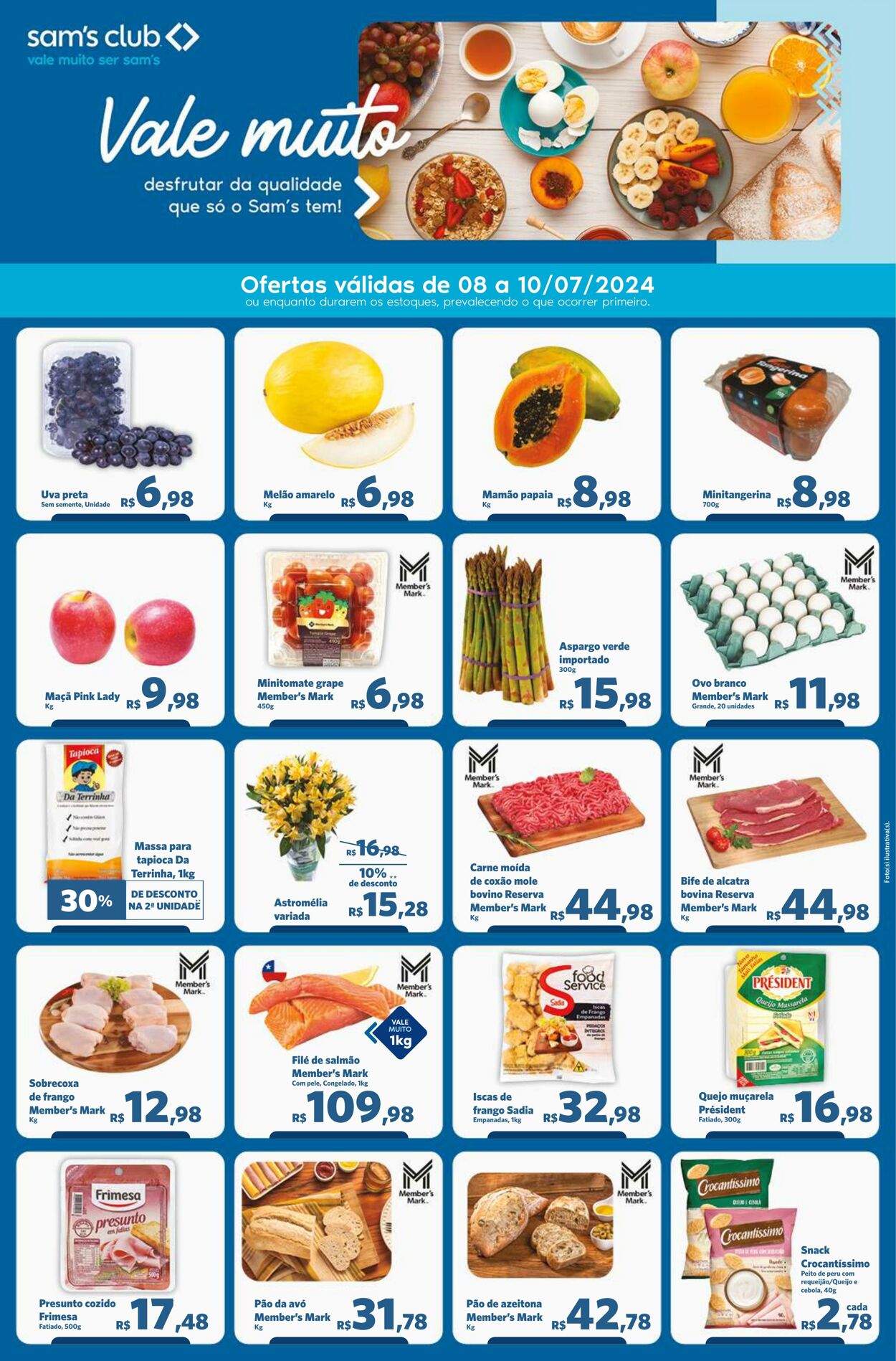 Folheto Sam's Club 08.07.2024 - 10.07.2024