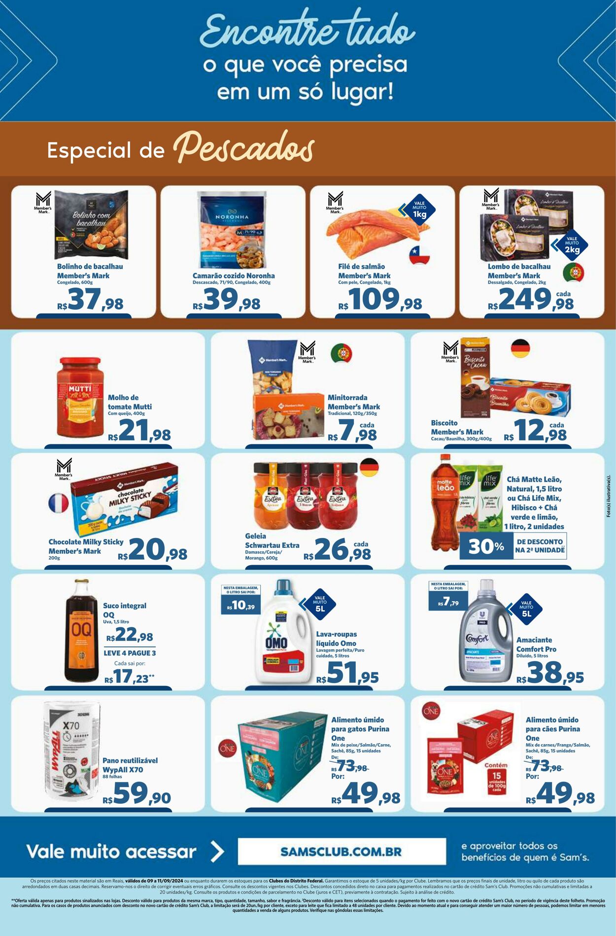 Folheto Sam's Club 09.09.2024 - 11.09.2024