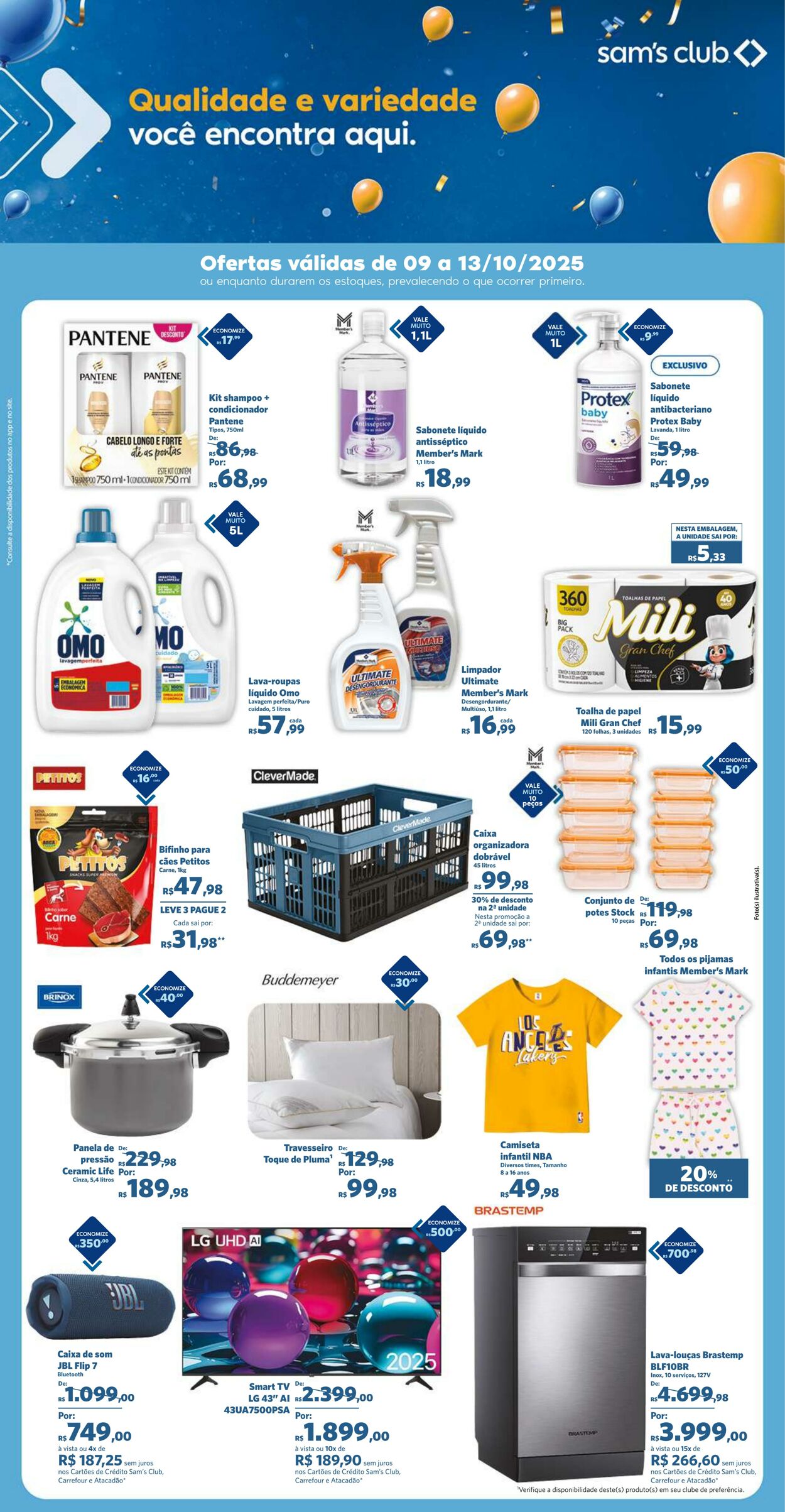 Folheto Sam's Club 09.10.2025 - 13.10.2025