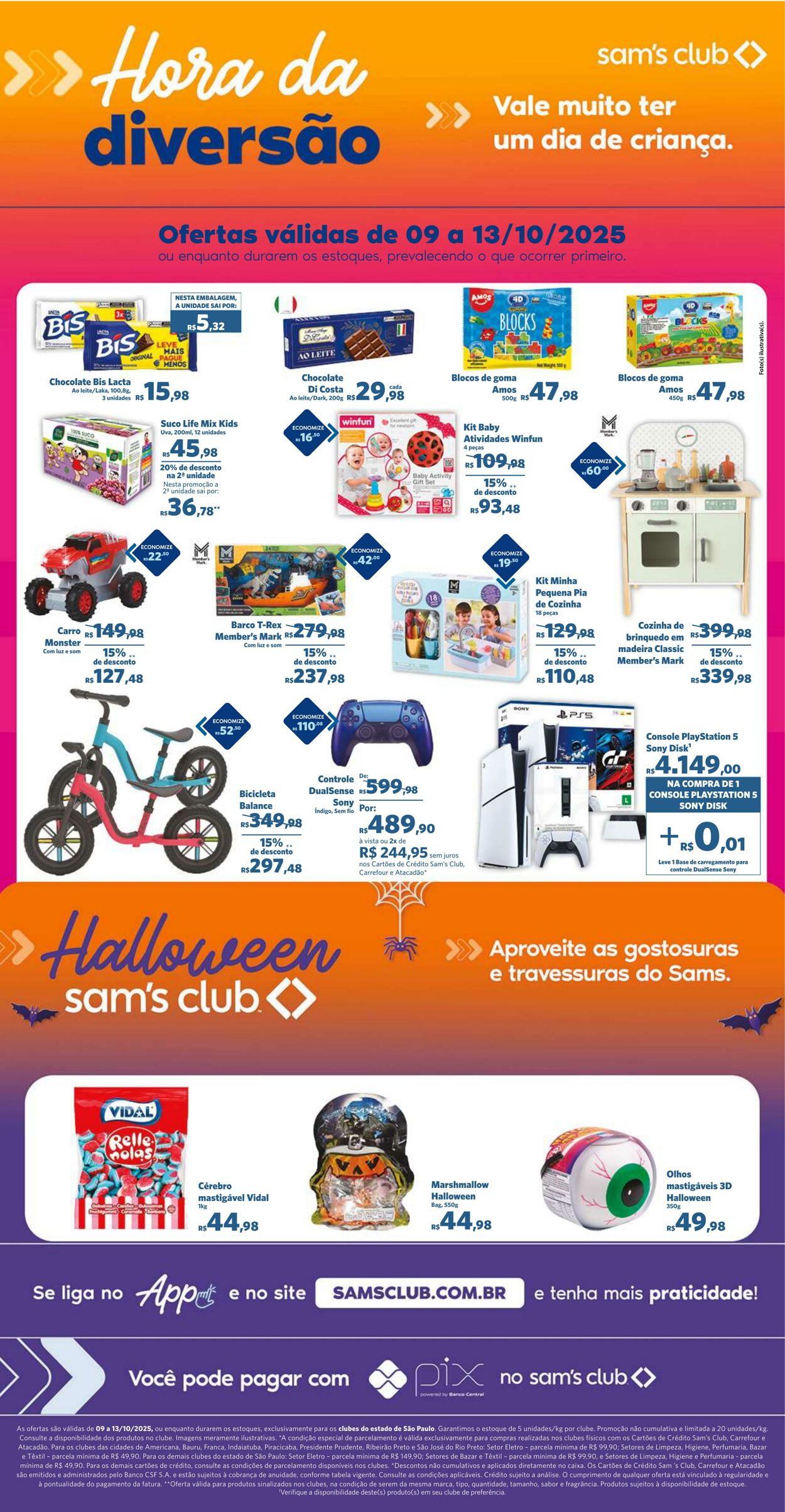 Folheto Sam's Club 09.10.2025 - 13.10.2025