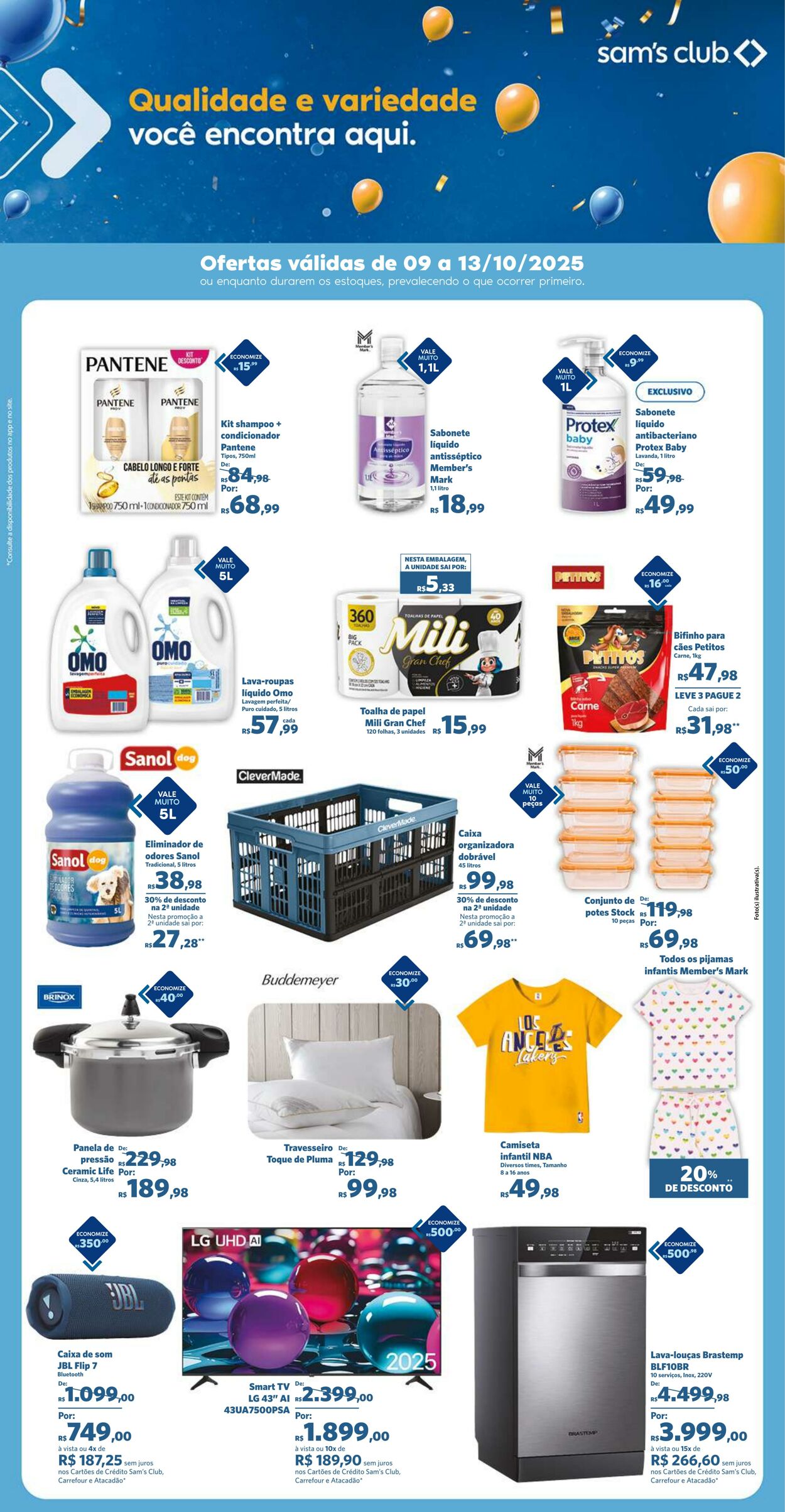 Folheto Sam's Club 09.10.2025 - 13.10.2025