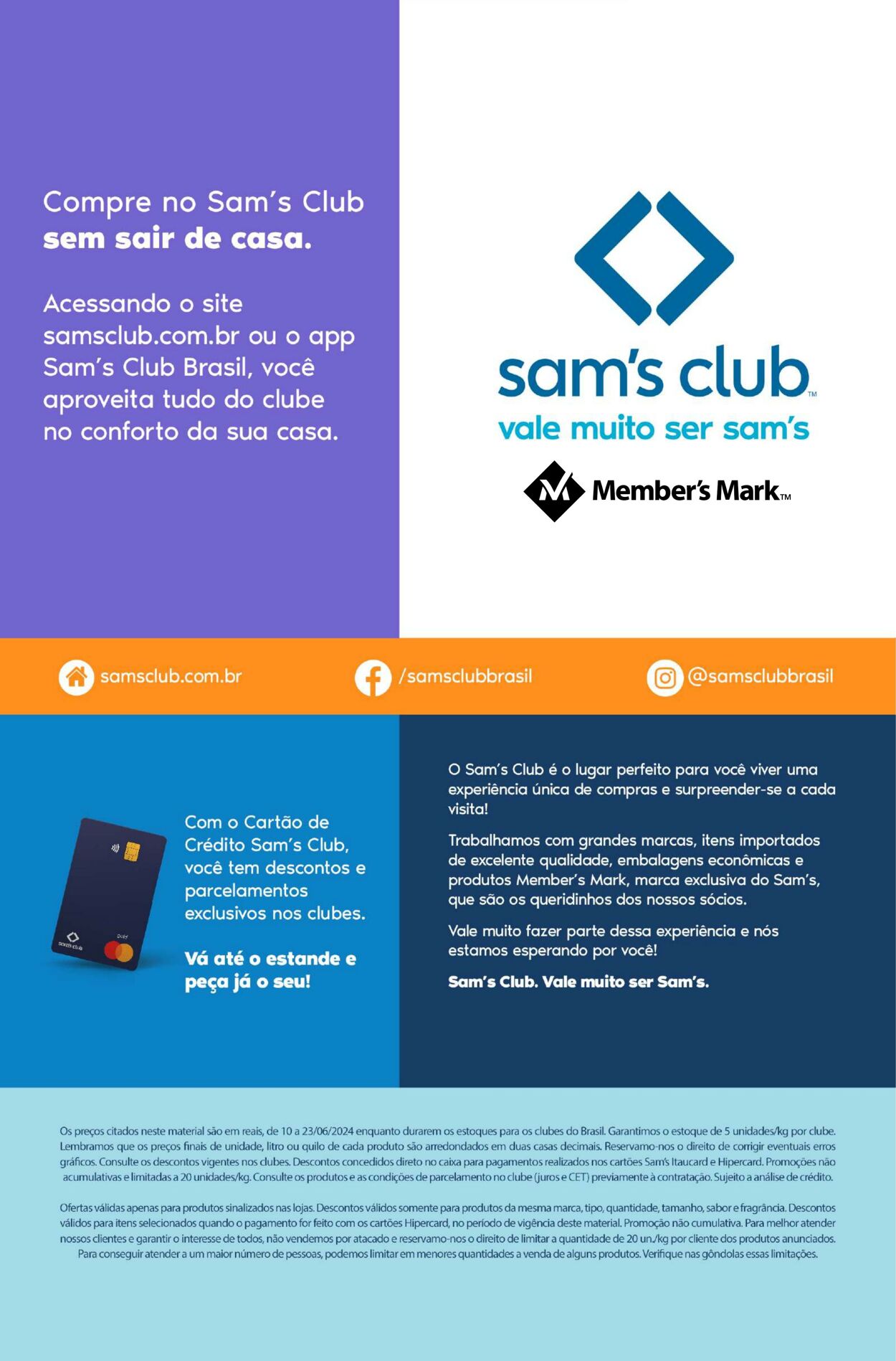 Folheto Sam's Club 10.06.2024 - 23.06.2024