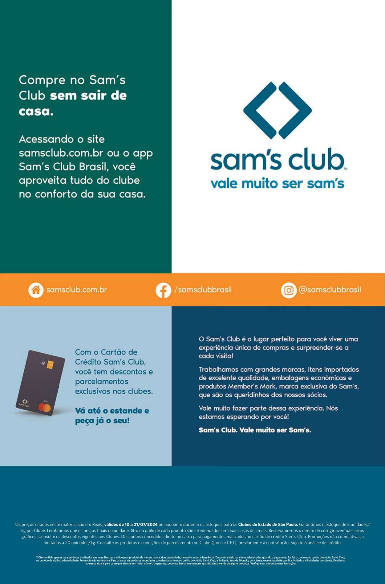 Folheto Sam's Club 10.07.2024 - 21.07.2024