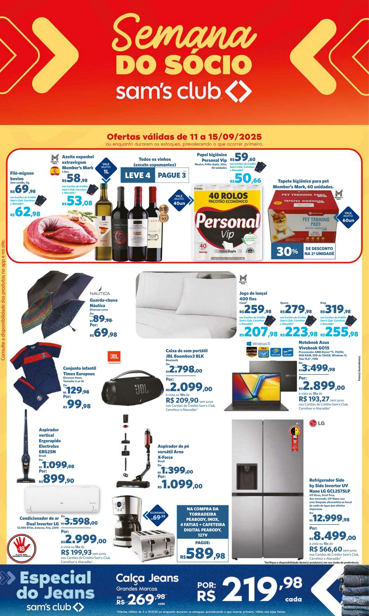 Folheto Sam's Club 11.09.2025 - 15.09.2025