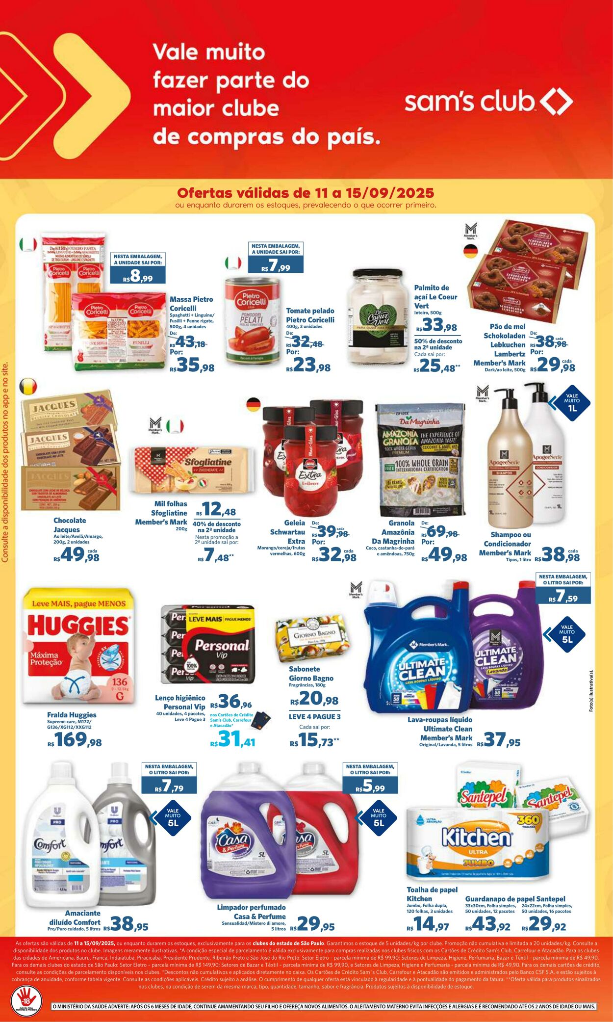 Folheto Sam's Club 11.09.2025 - 15.09.2025