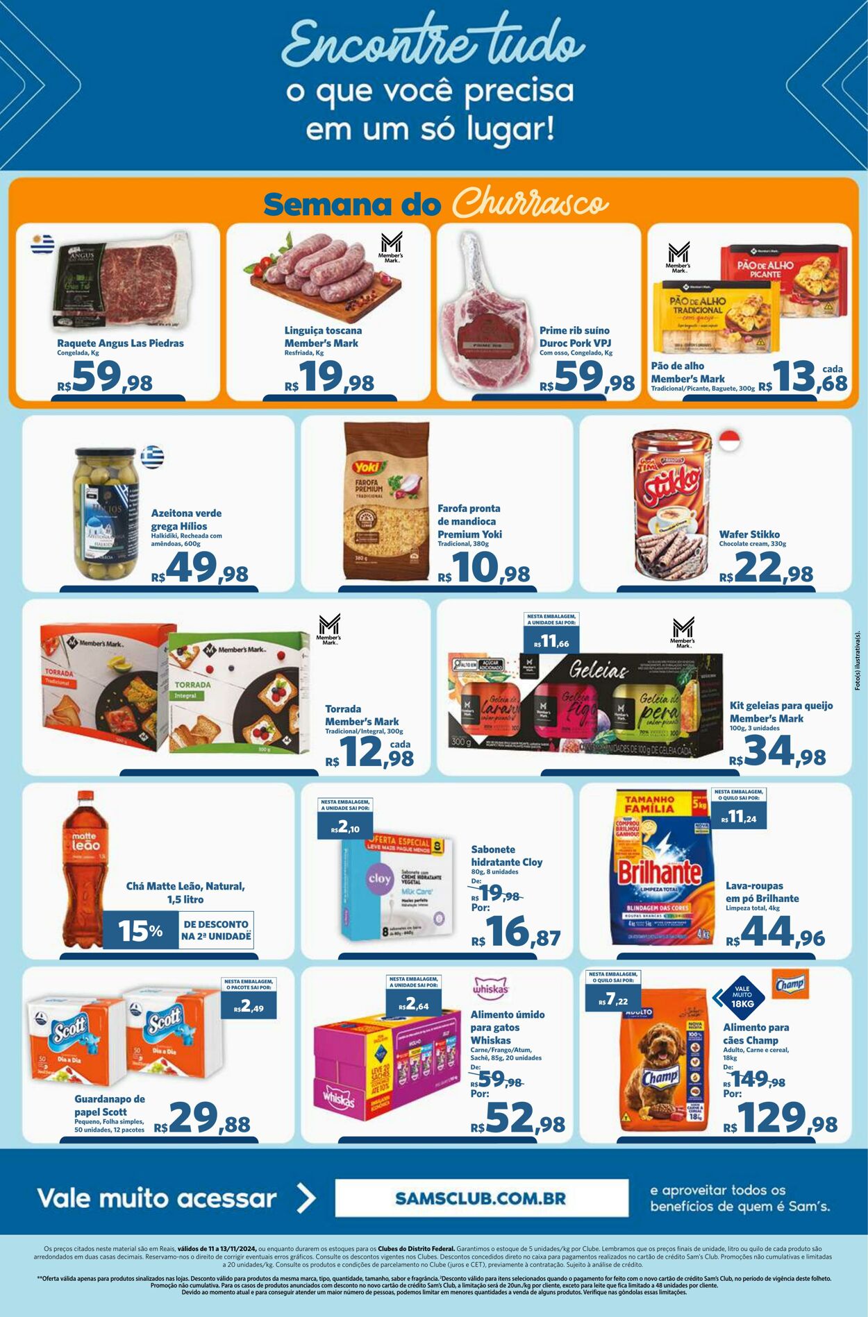 Folheto Sam's Club 11.11.2024 - 13.11.2024