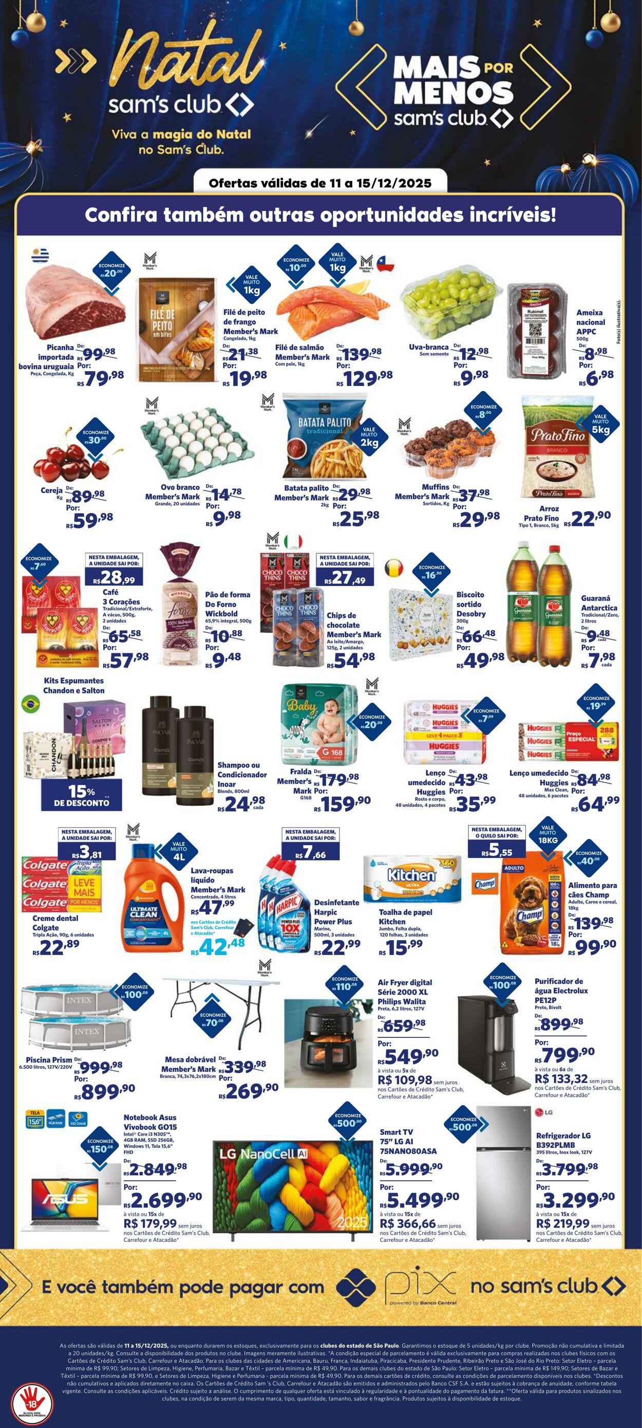 Folheto Sam's Club 11.12.2025 - 15.12.2025