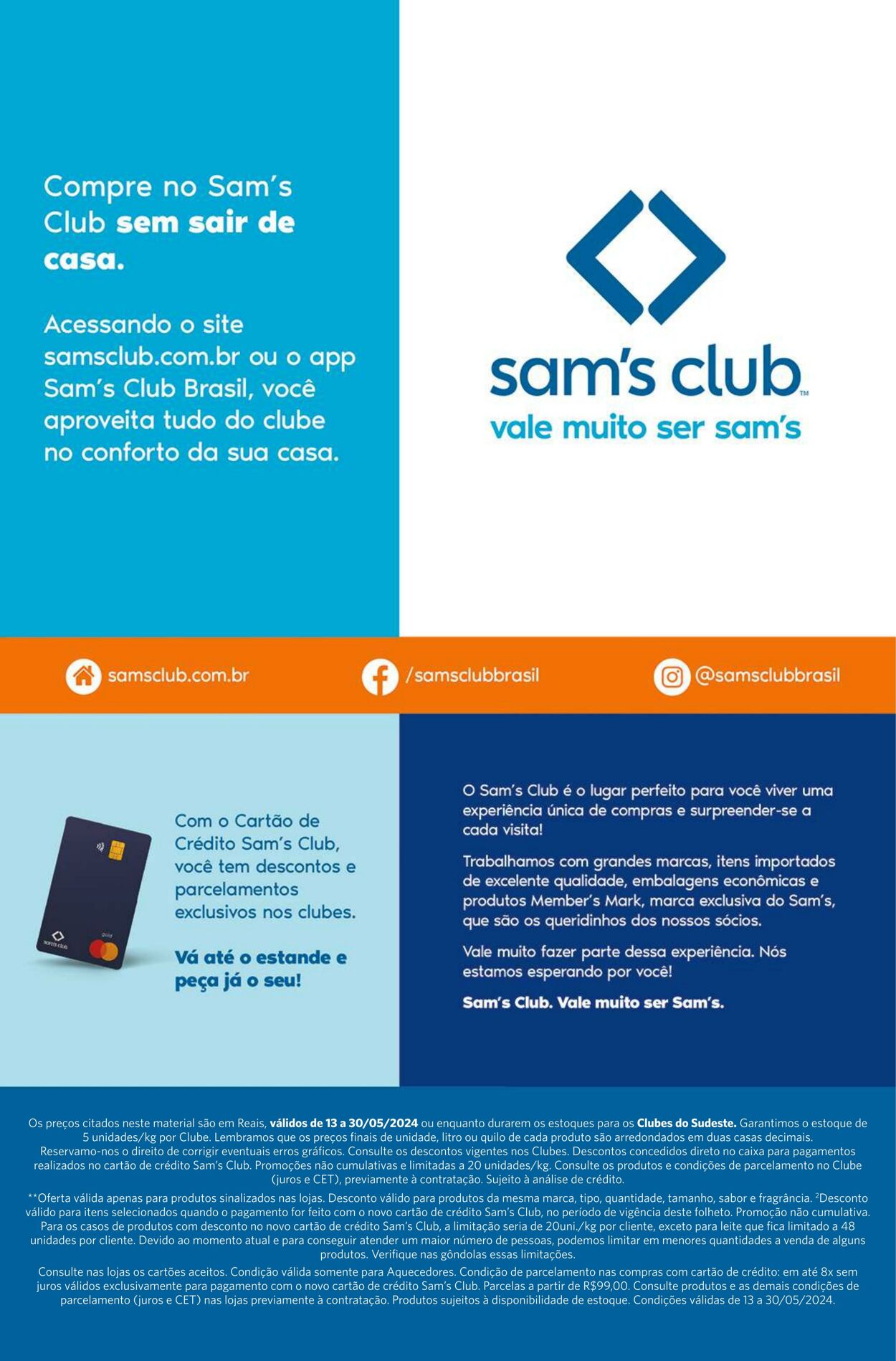 Folheto Sam's Club 13.05.2024 - 30.05.2024