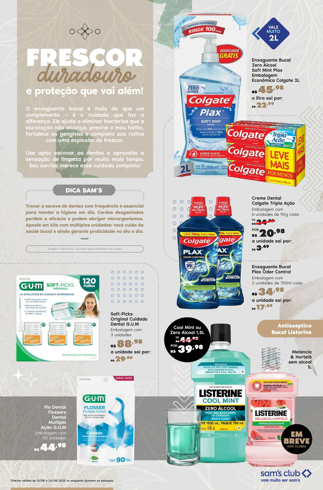 Folheto Sam's Club 13.08.2025 - 24.08.2025