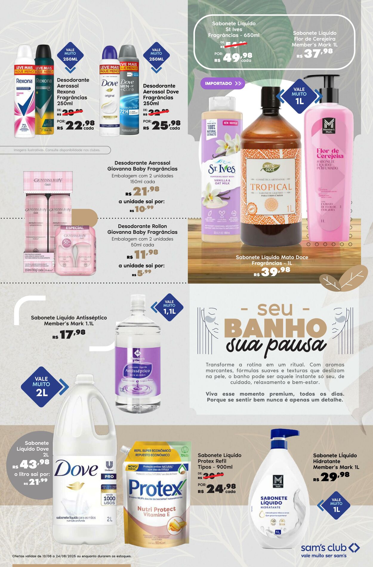 Folheto Sam's Club 13.08.2025 - 24.08.2025