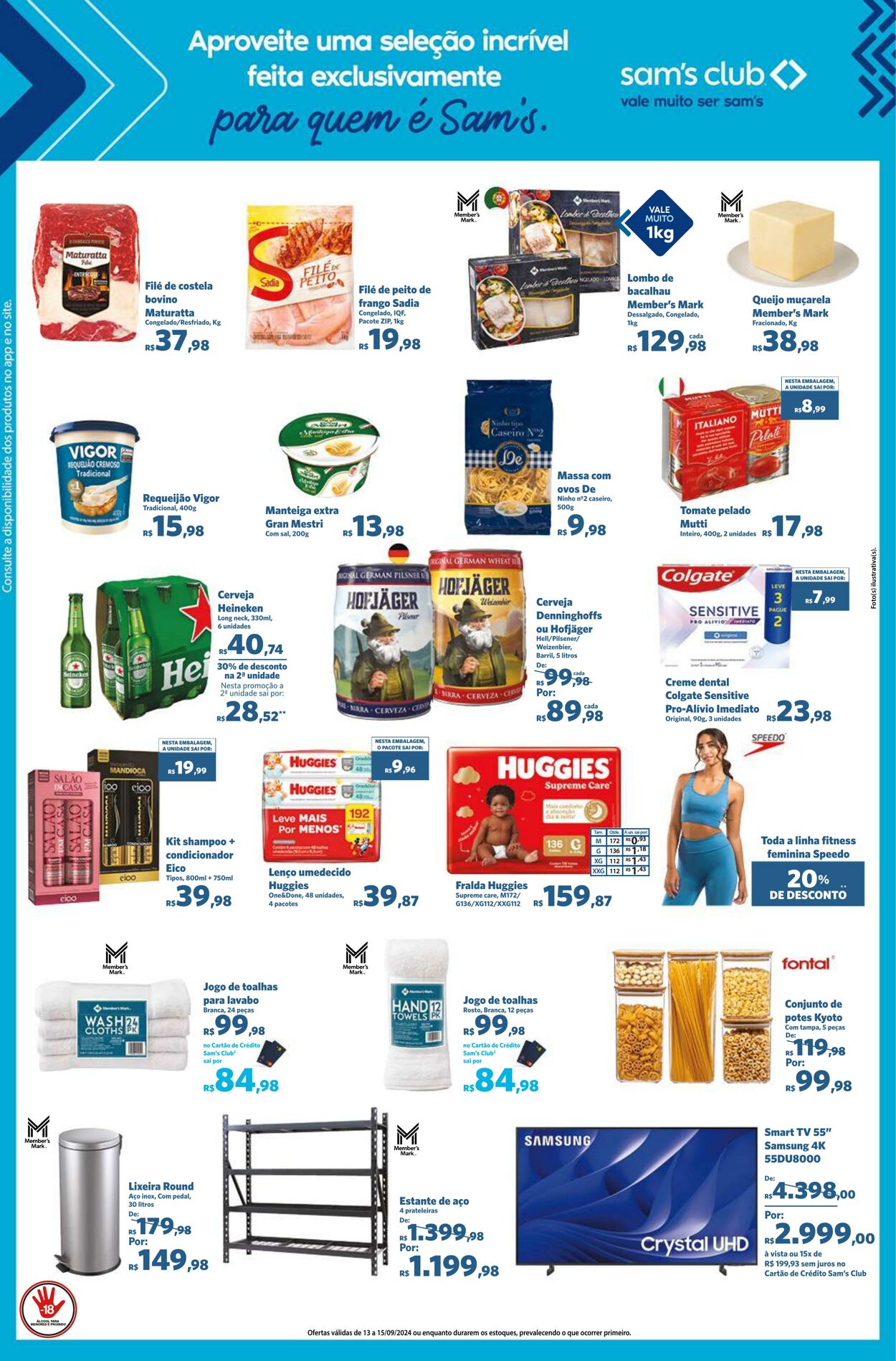 Folheto Sam's Club 13.09.2024 - 15.09.2024